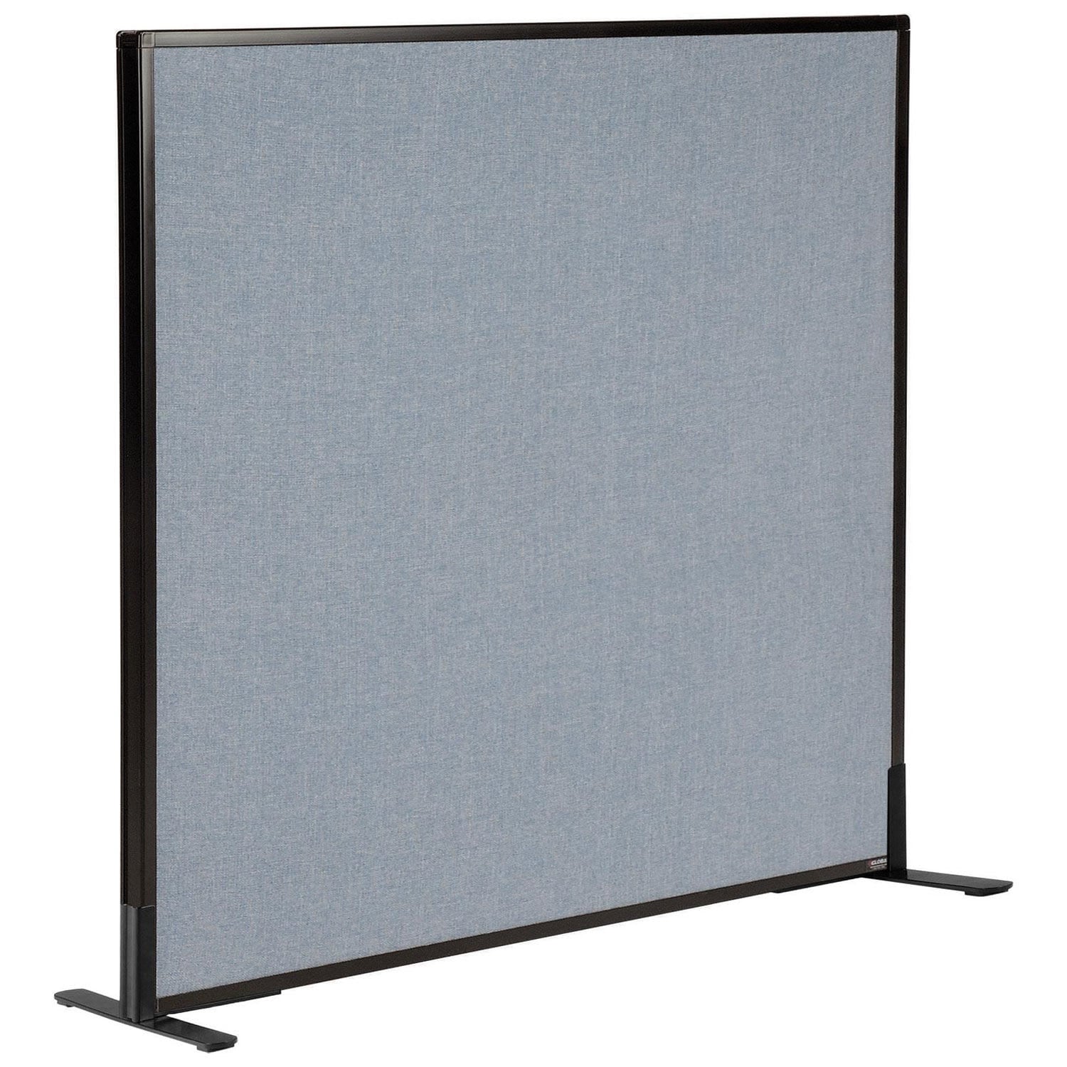 Global Industrial 240225FBL 48-14-inW x 42-inH Freestanding Office Partition Panel Blue