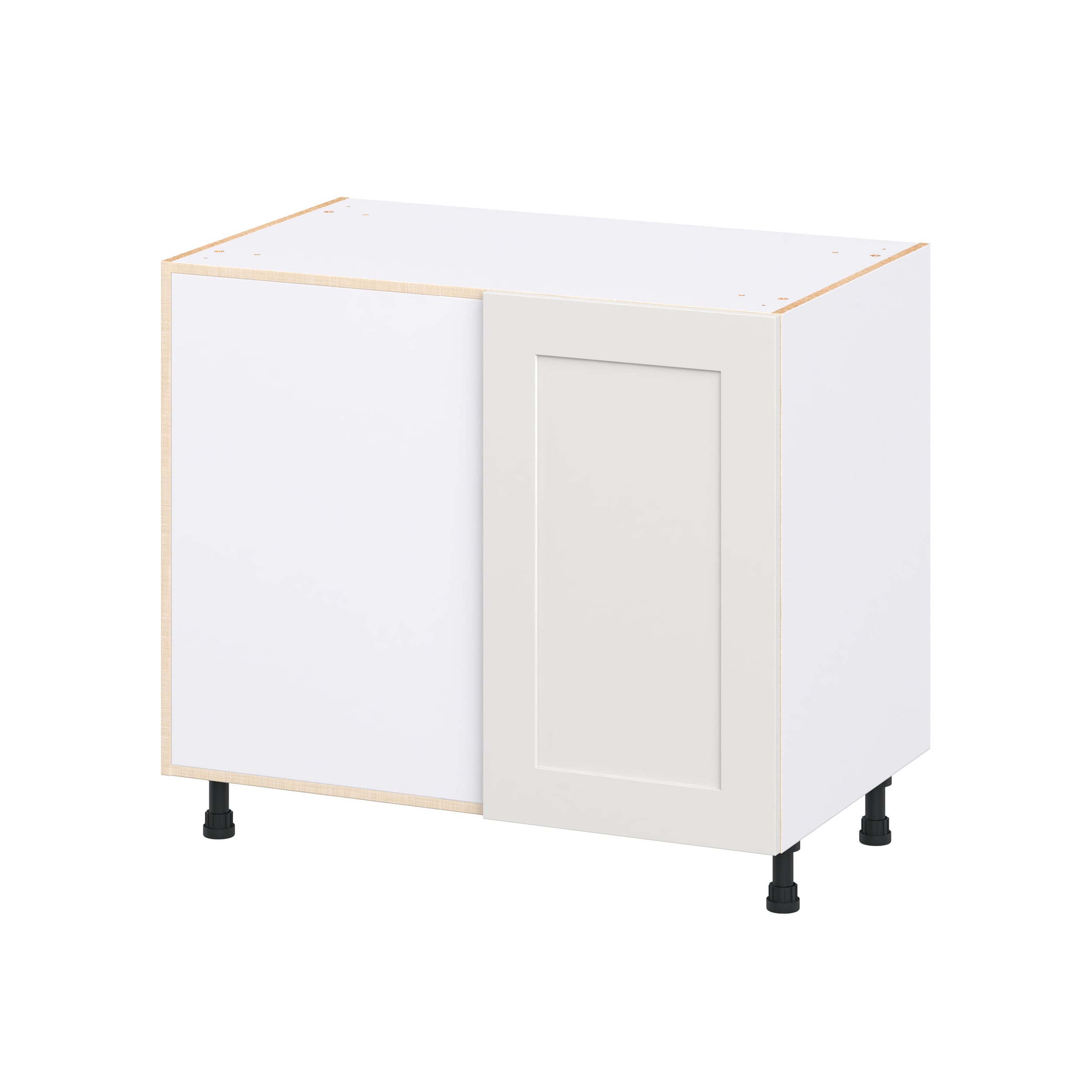 Hugo&Borg DSBBCL39LC-JO Jolie 39-in W x 34.5-in H x 24.5-in D Warm White Blind Base Fully assembled Cabinet Flat Panel Shaker