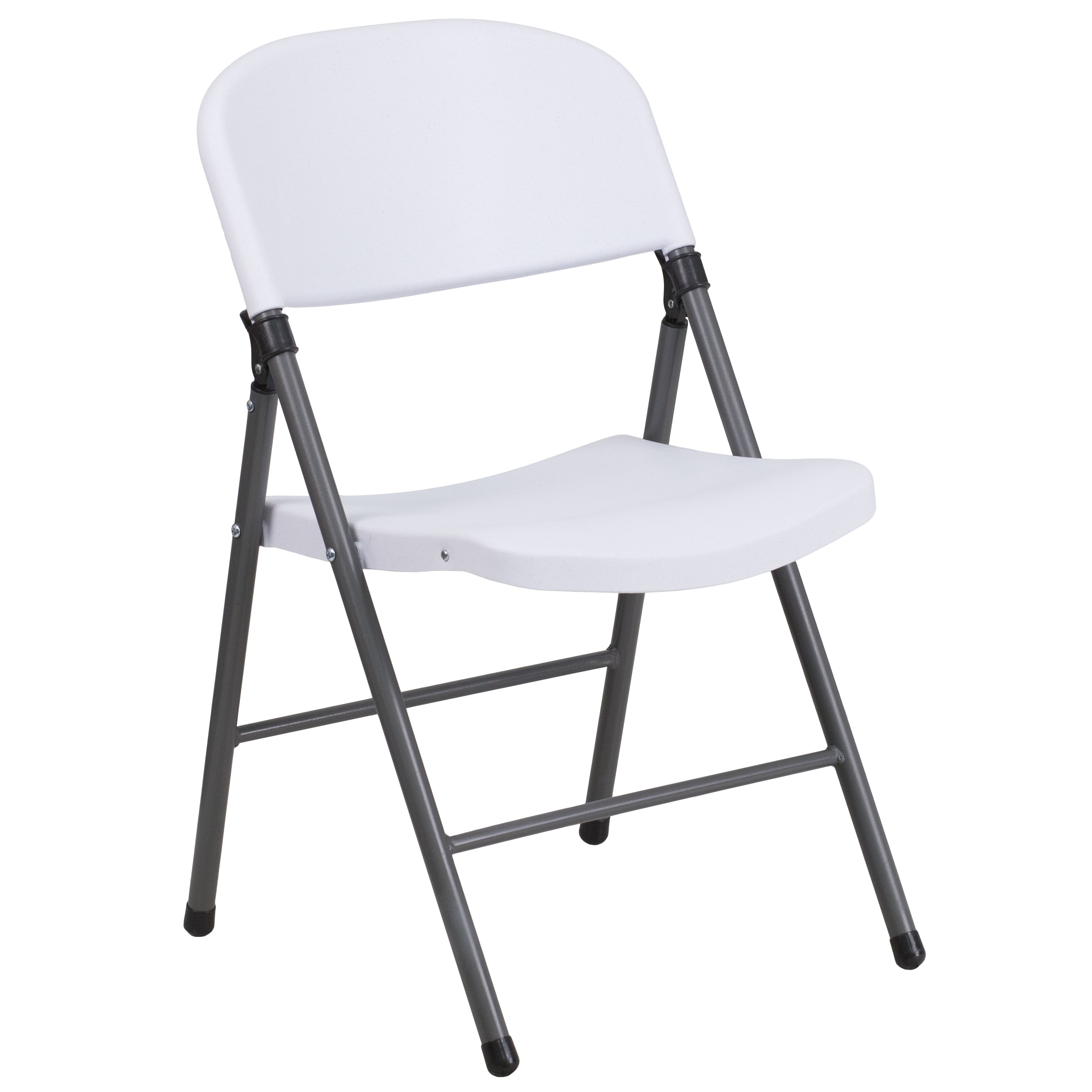NEW Indoor Outdoor PLASTIC Folding Chairs Metal Frame BEST QWALITY GREY 