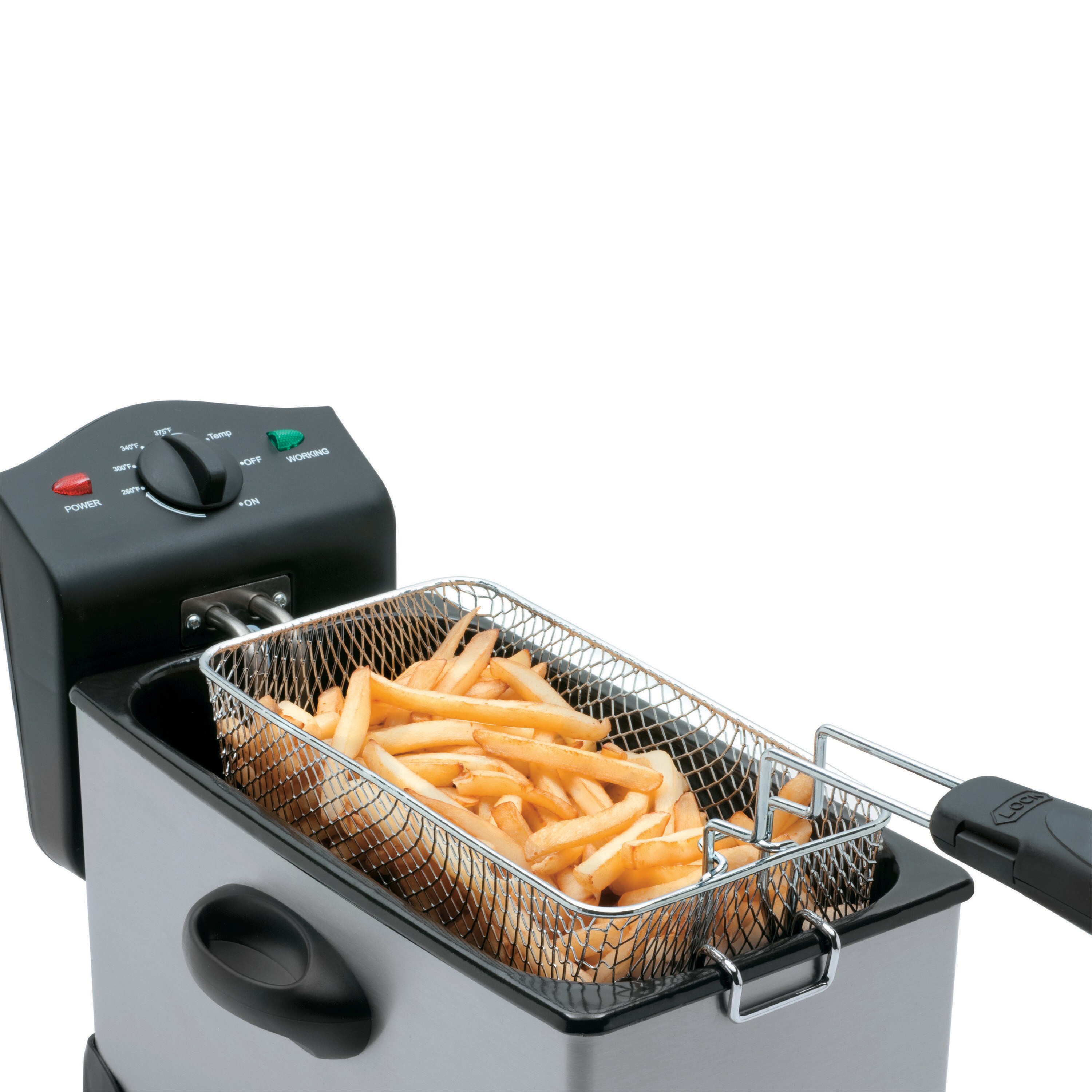 Chefman 4.5L Dual Cook Pro Deep Fryer with Basket Strainer and Removable  Divider, Jumbo XL Size, Adjustable Temp & Timer, Perfect for Chicken,  Fries