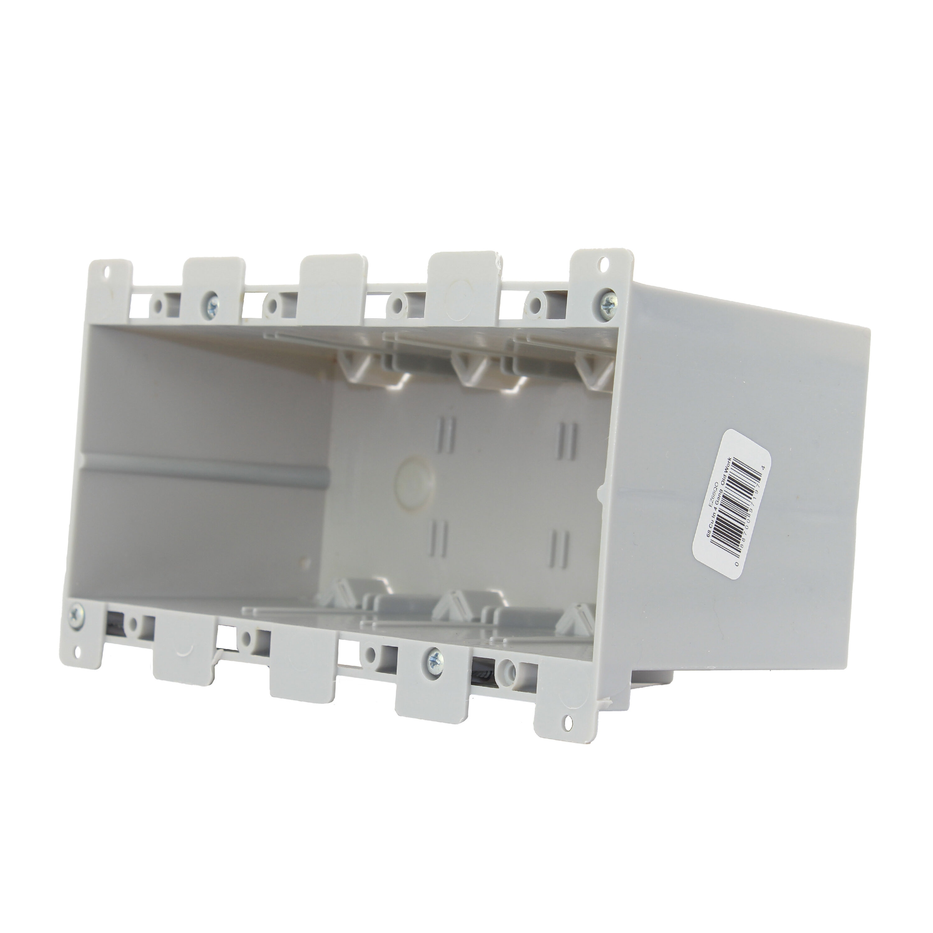 CANTEX 4 -Gang PVC Old work Switch/Outlet Electrical Box in the