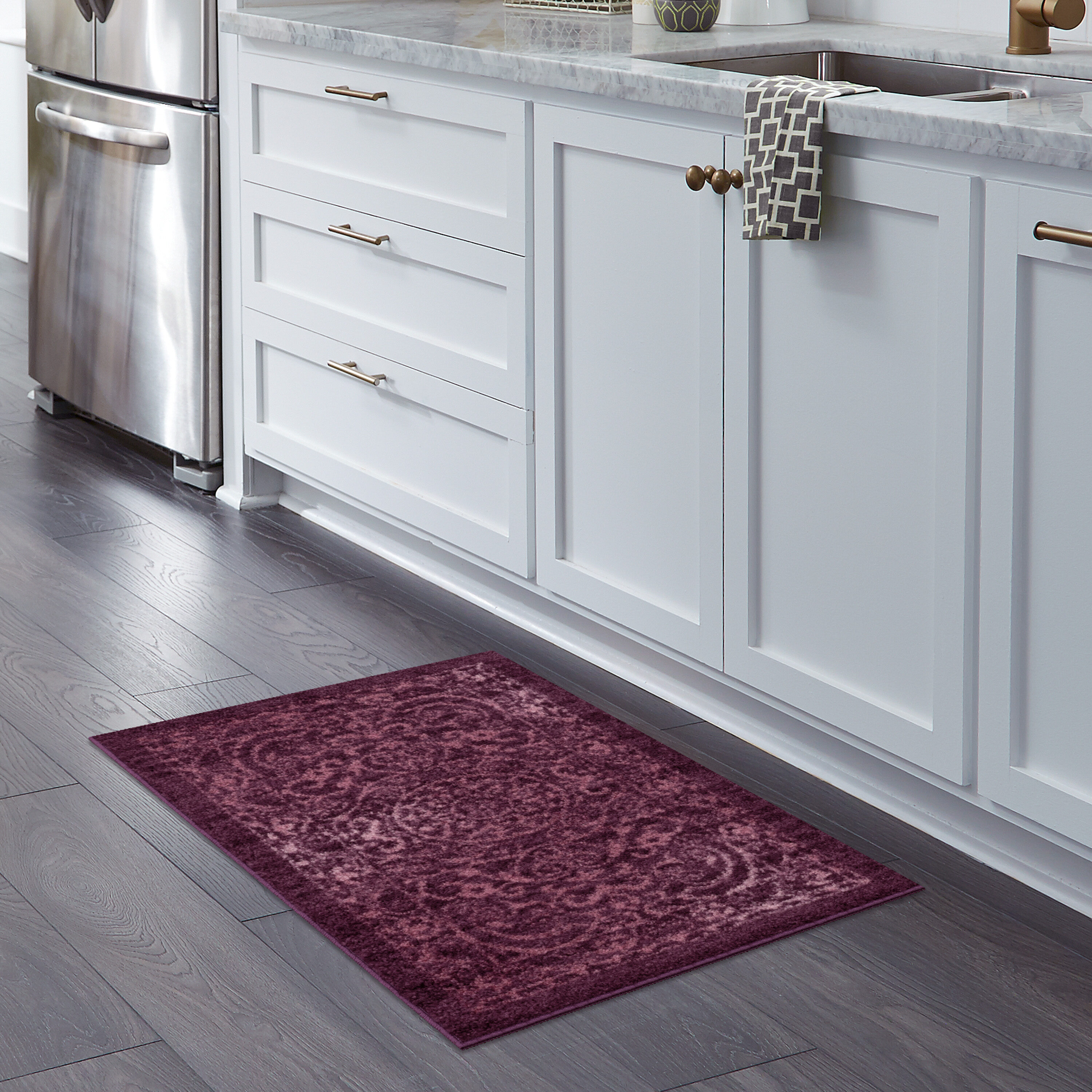 Lavender Bliss Easy-Care Tufted Rectangular Accent Rug