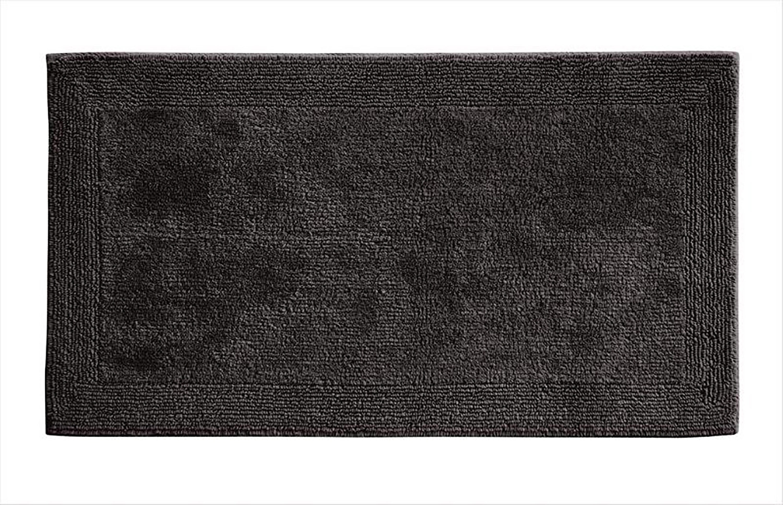 Grund B2575-1267068 Organic Cotton Puro 21-in x 34-in Gray Cotton Bath Rug