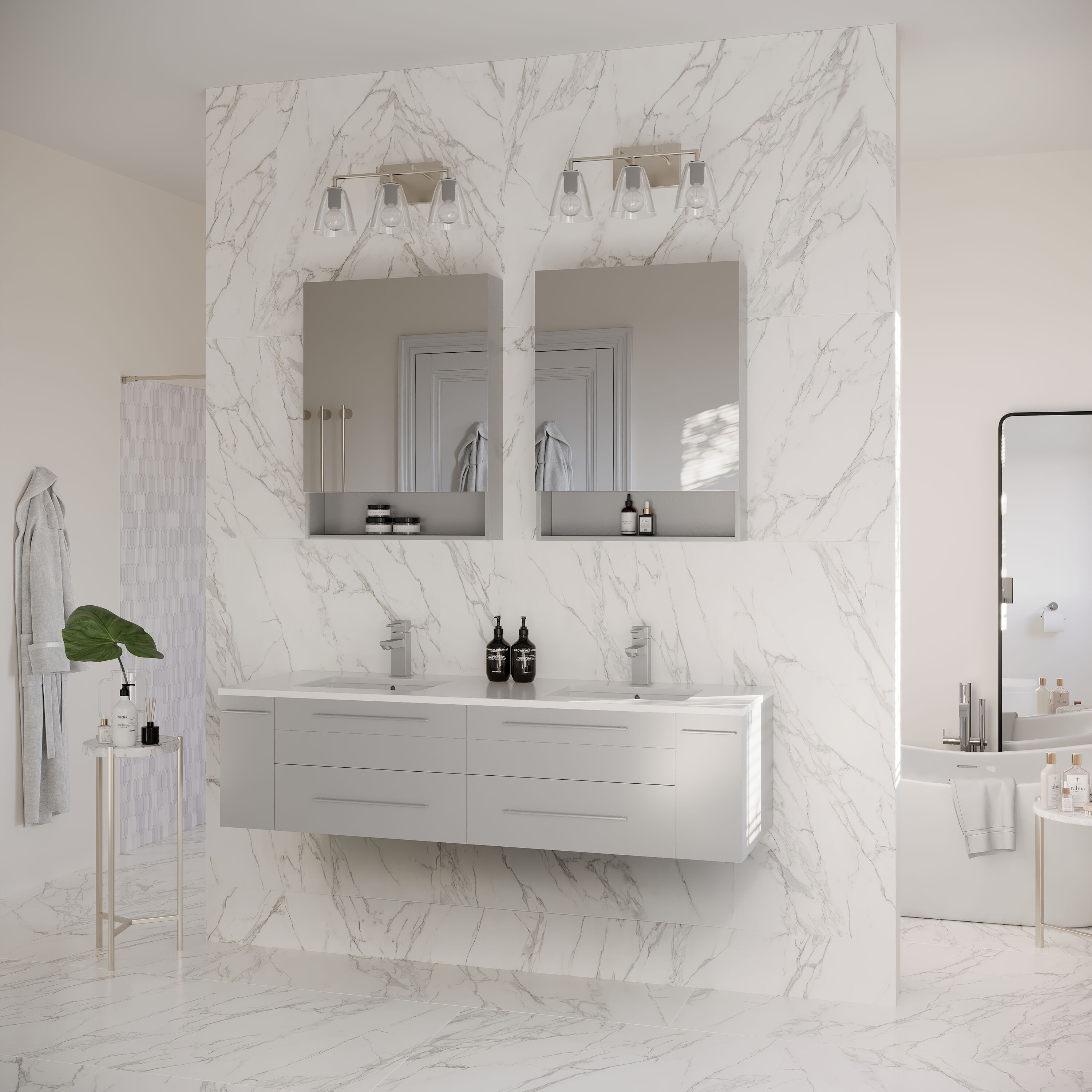 Fresca FVN6160GR-UNS-D Bath-Vanity-Combo - View #4