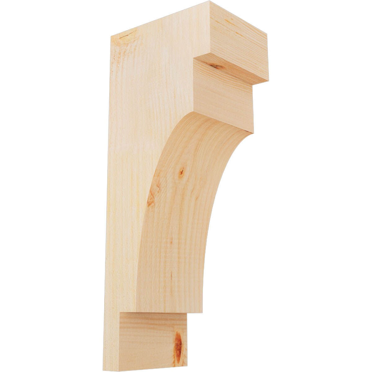 Ekena Millwork COR06X08X20MED00RDF 6-in x 8-in x 20-in Mediterranean Unfinished Douglas fir Wood Paintable/Stainable Corbel