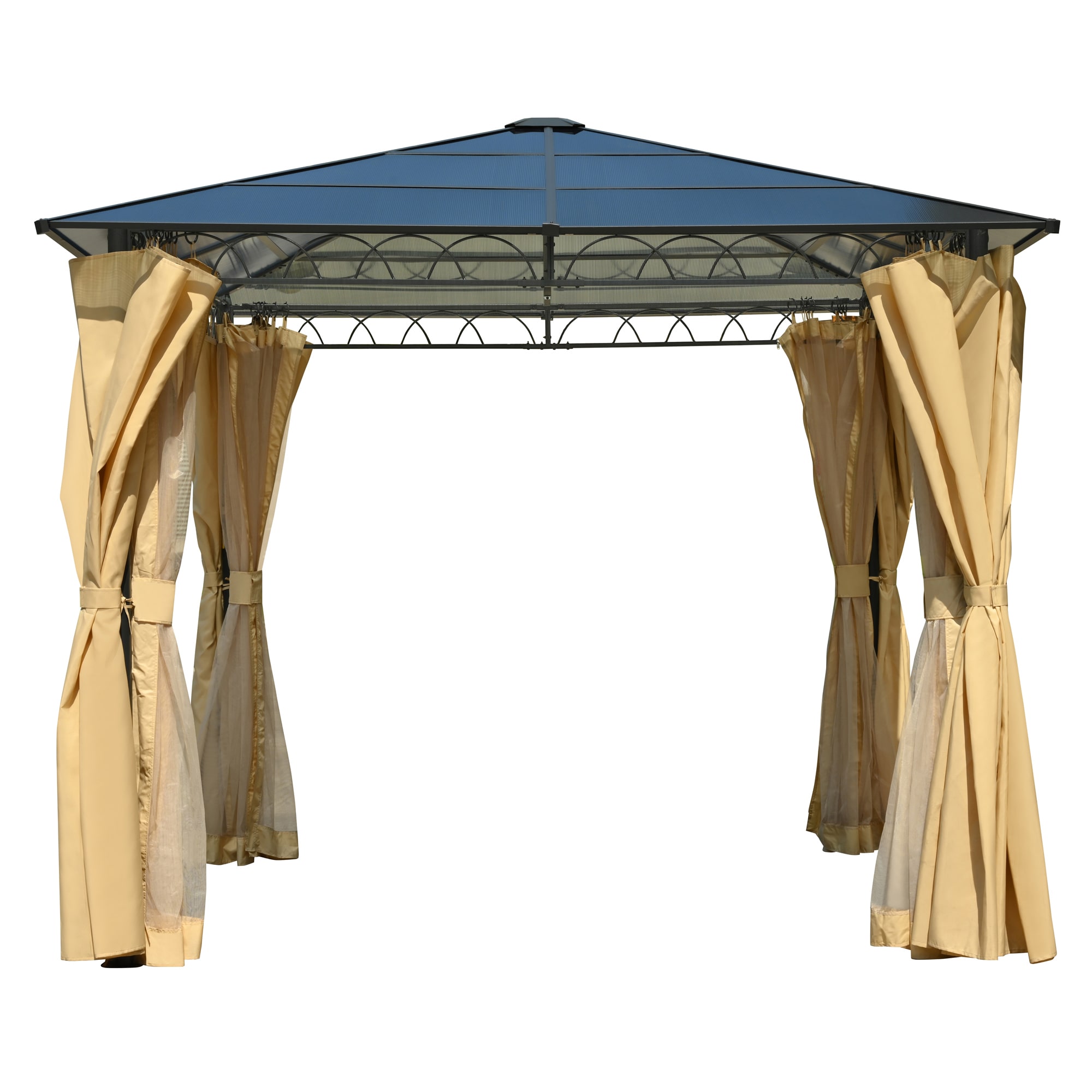 SINOFURN SYA010483BG Wood-Resin-Gazebos - View #10