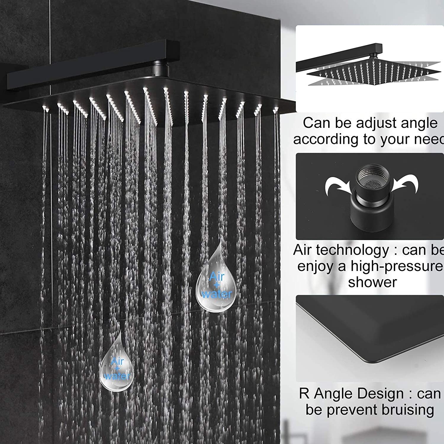 Fapully FA-B-3003B-12 Showerhead-Bar-Panels - View #4