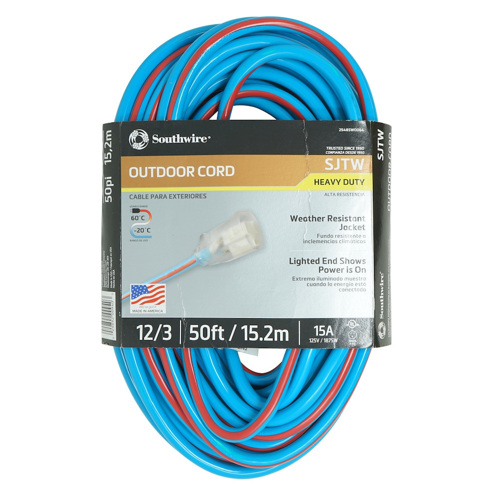 Southwire 50ft 12/3 Extension Cord 