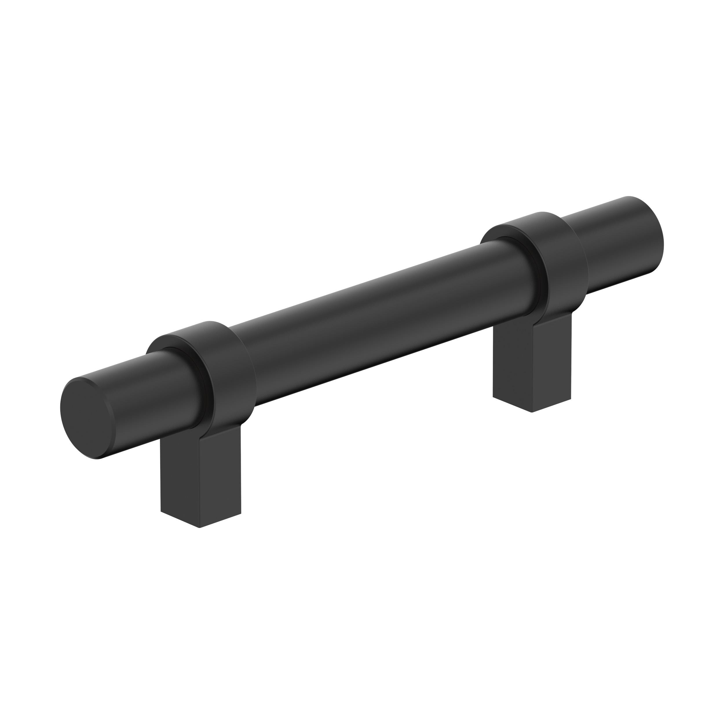 Amerock 25VMP37160MB Central 3-in , 76mm Center to Center Matte Black Cylindrical Bar 25 -Pack
