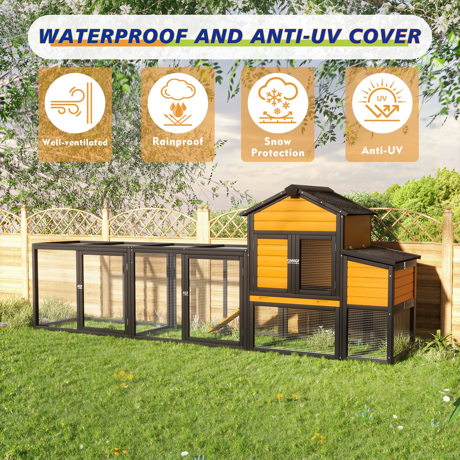 GZMR GZ-W2231 Chicken-Coops-Rabbit-Hutches - View #7