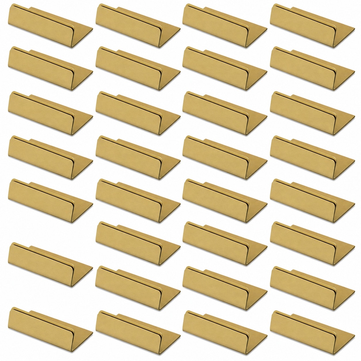 Etokfoks  30 Pack Vintage Series Table Card Holders Metal Place Card Stand with Gold Finish for Event Table Settings