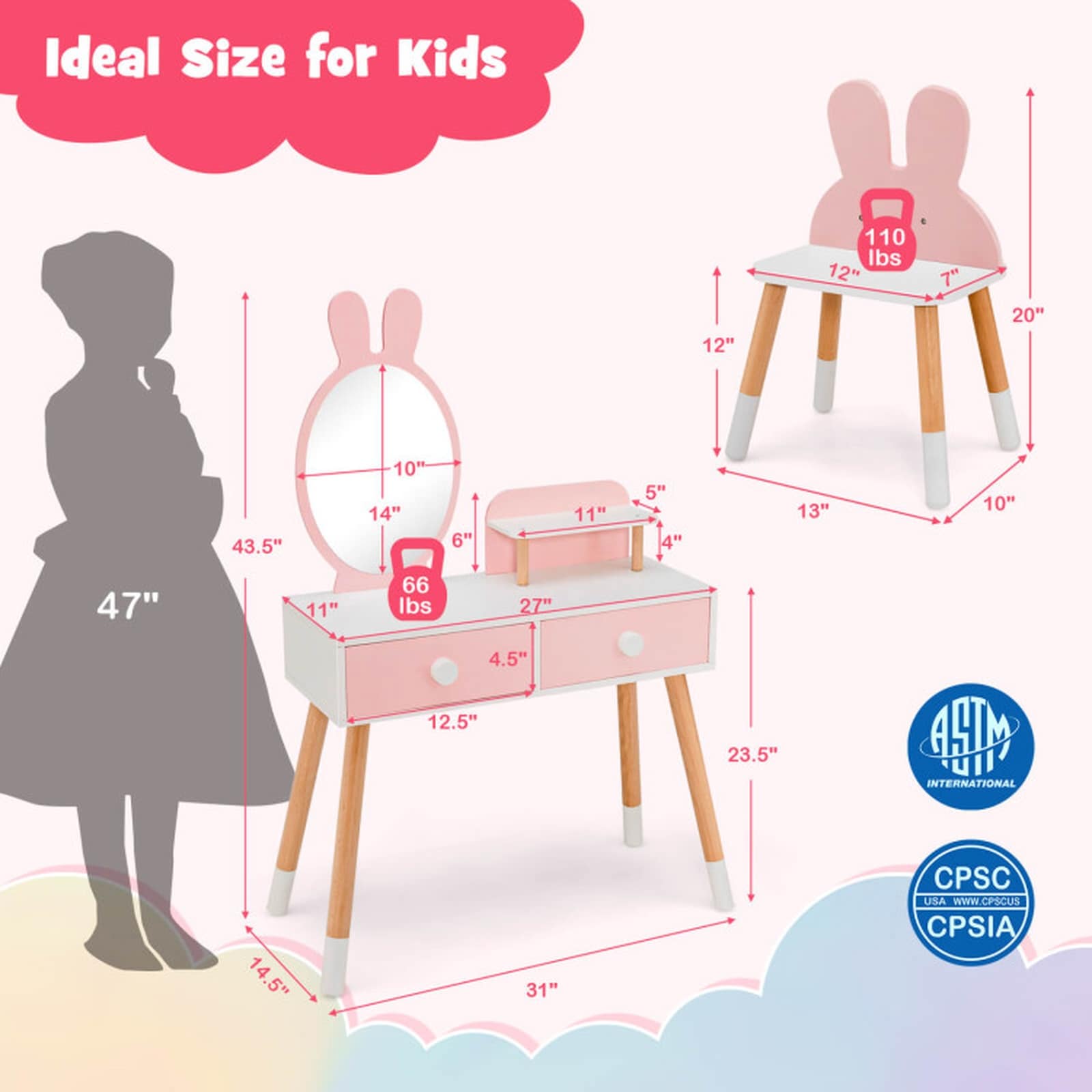 SUGIFT LW047SUGHY209 Kids-Play-Tables - View #3