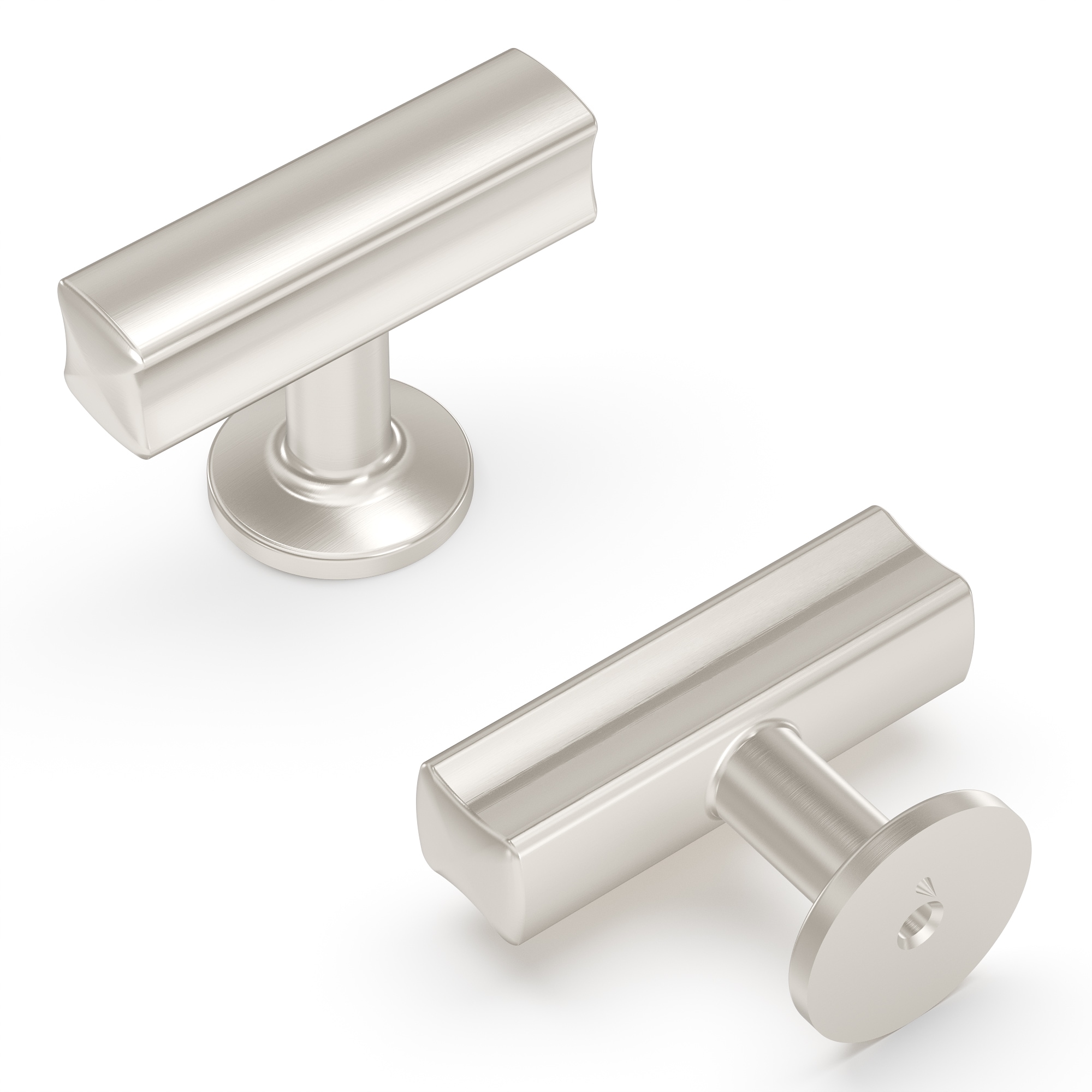 Hickory Hardware H077878SN Woodward 1-15/16-in Satin Nickel Bar Contemporary Cabinet Knob