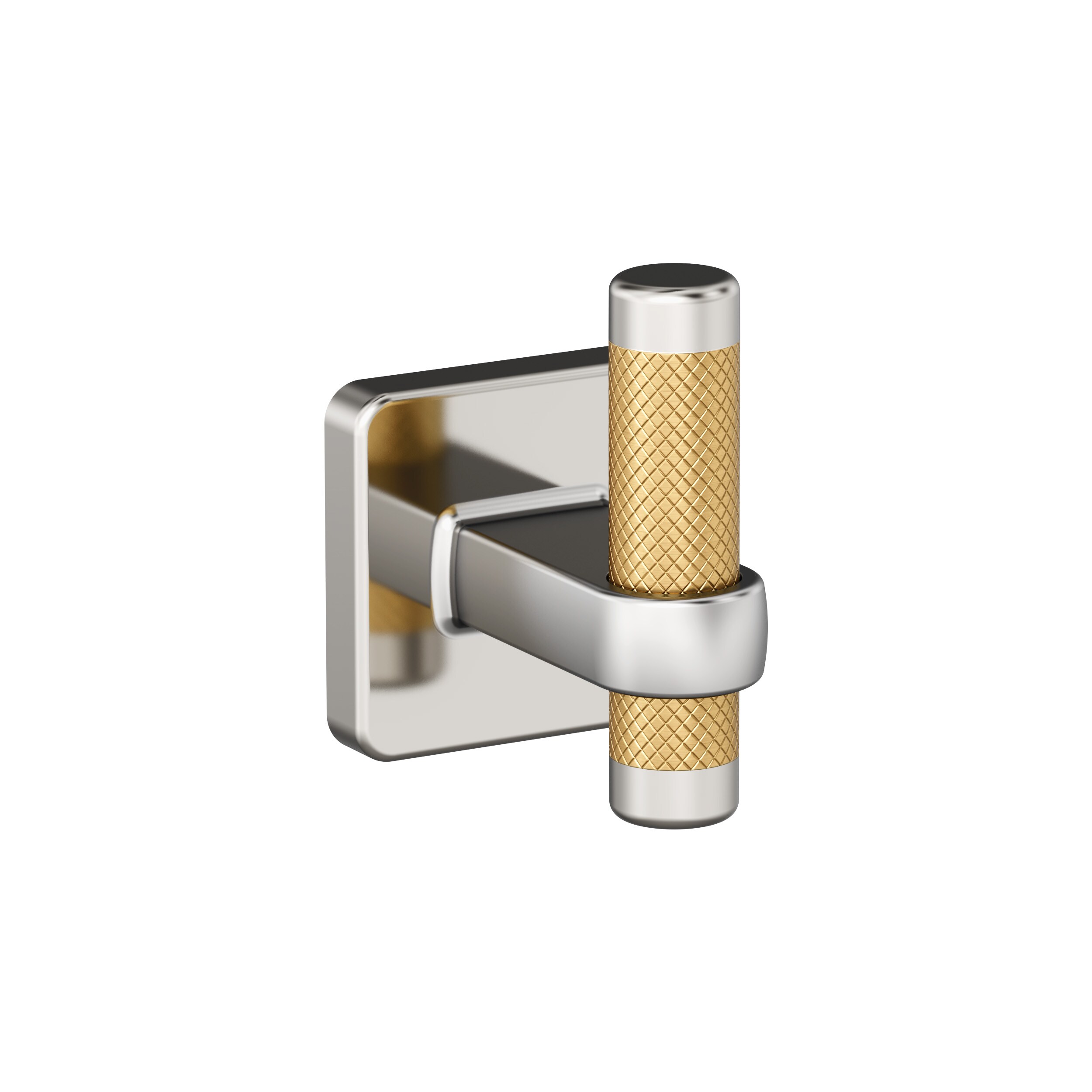 Amerock BH36563PNCZ Esquire Polished Nickel/Champagne Bronze Single -Hook Wall mount Towel Hook