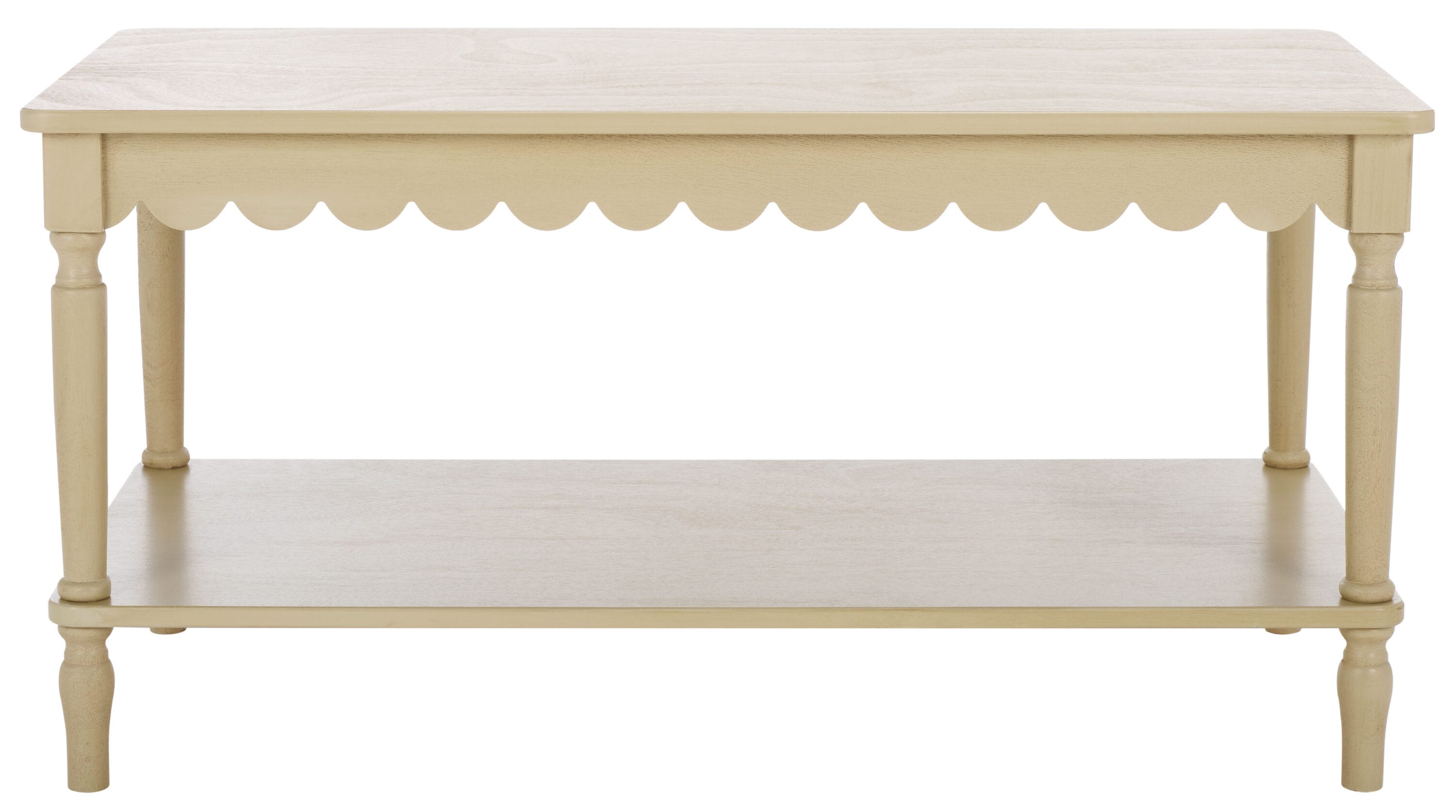 Safavieh COF5704A Wood Pine 37.8-in W x 18.9-in H Coffee Table