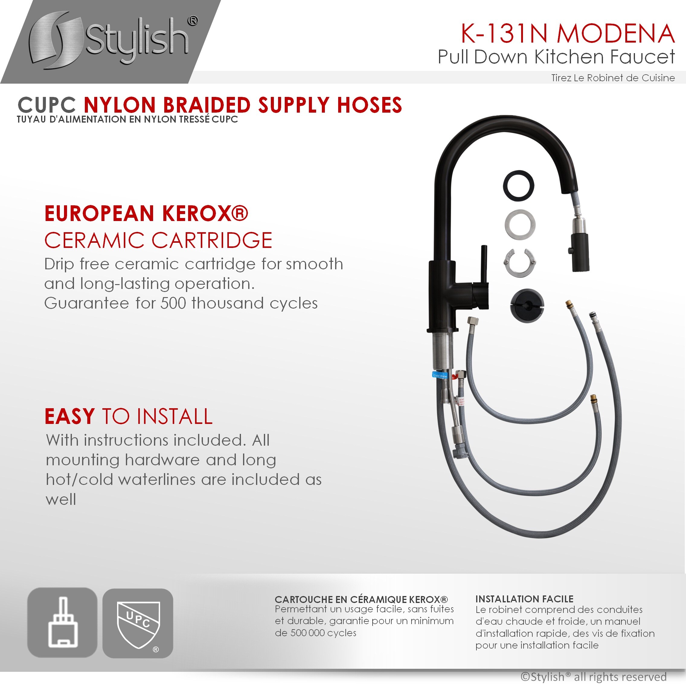 Stylish K-131N Kitchen-Faucets - View #4