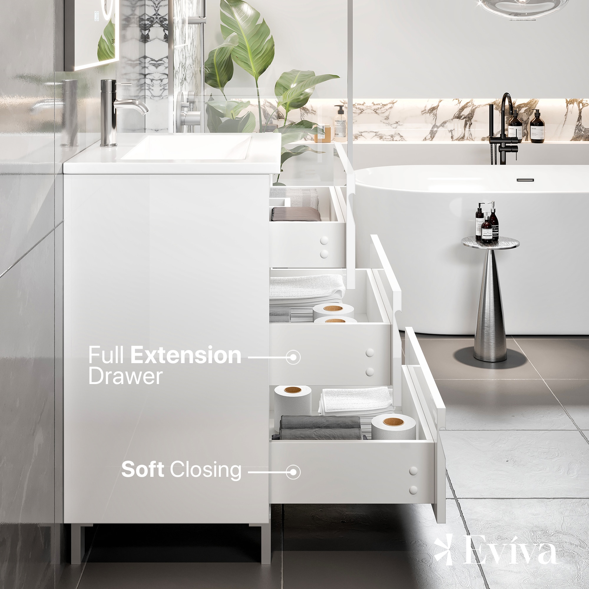 Eviva EVVN23-24WH-FS Bath-Vanity-Combo - View #5