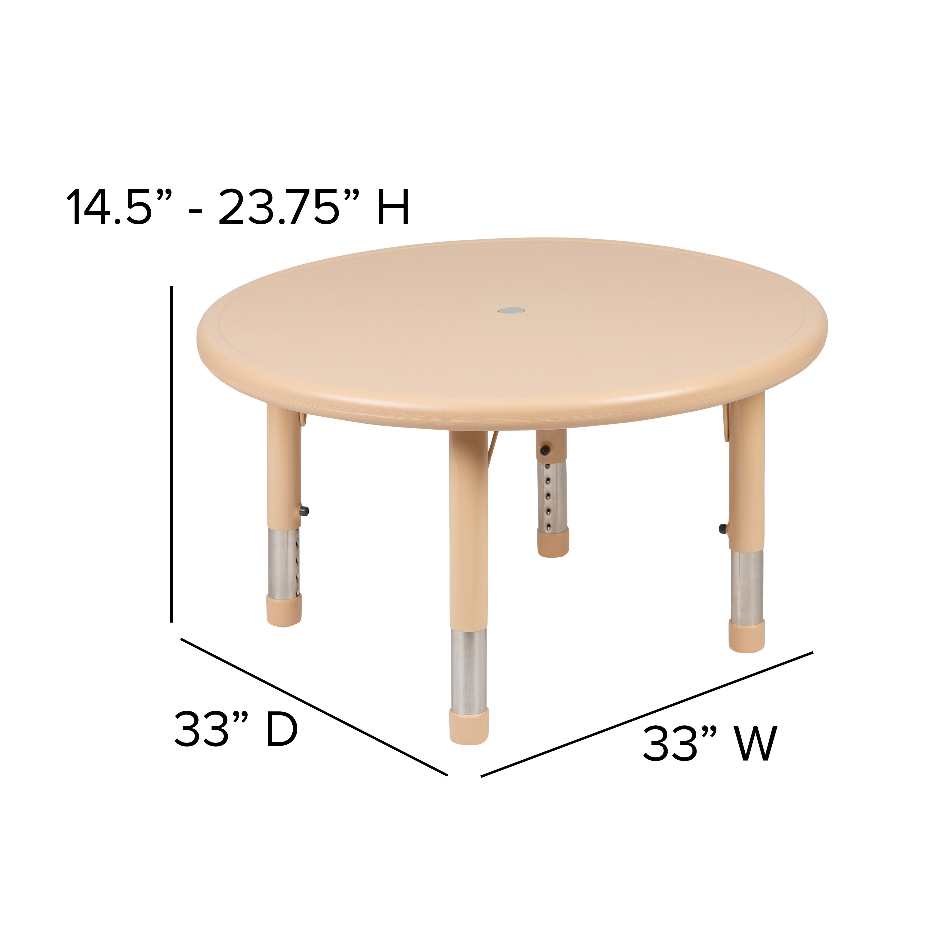 Kids round 2024 play table