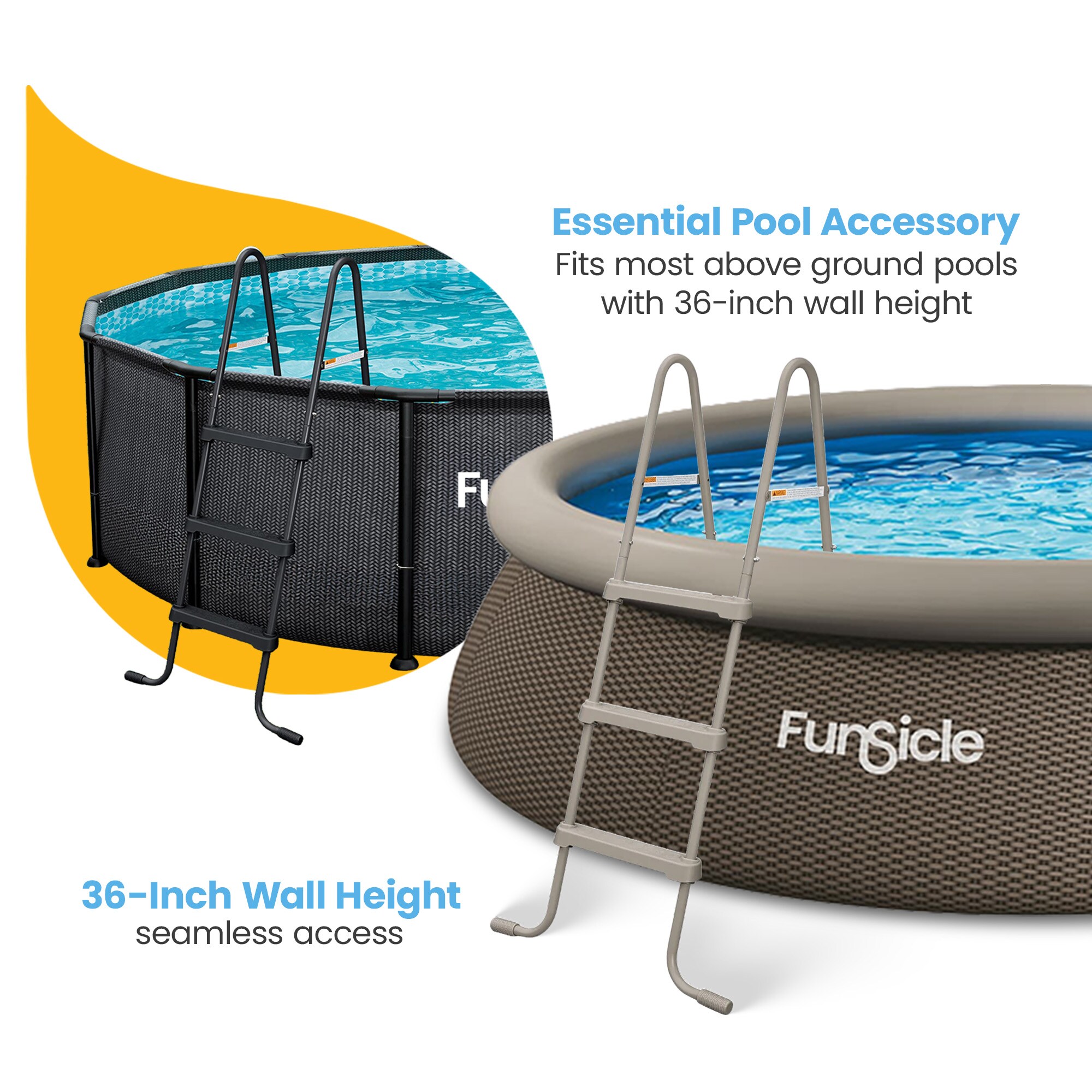 Funsicle P5436F00K Above-Ground-Pool-Lad-Steps - View #5