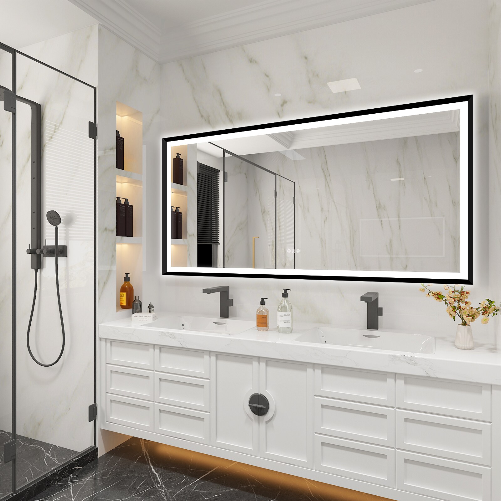 Forclover MRE-6F7236MB Framed-Bath-Mirrors - View #15