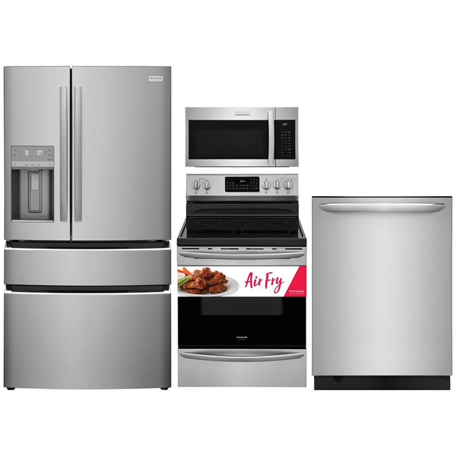 Unique Appliances 3 Piece Kitchen Appliance Package with Bottom Freezer  Refrigerator , 30'' Electric Freestanding Range , Built-In Dishwasher