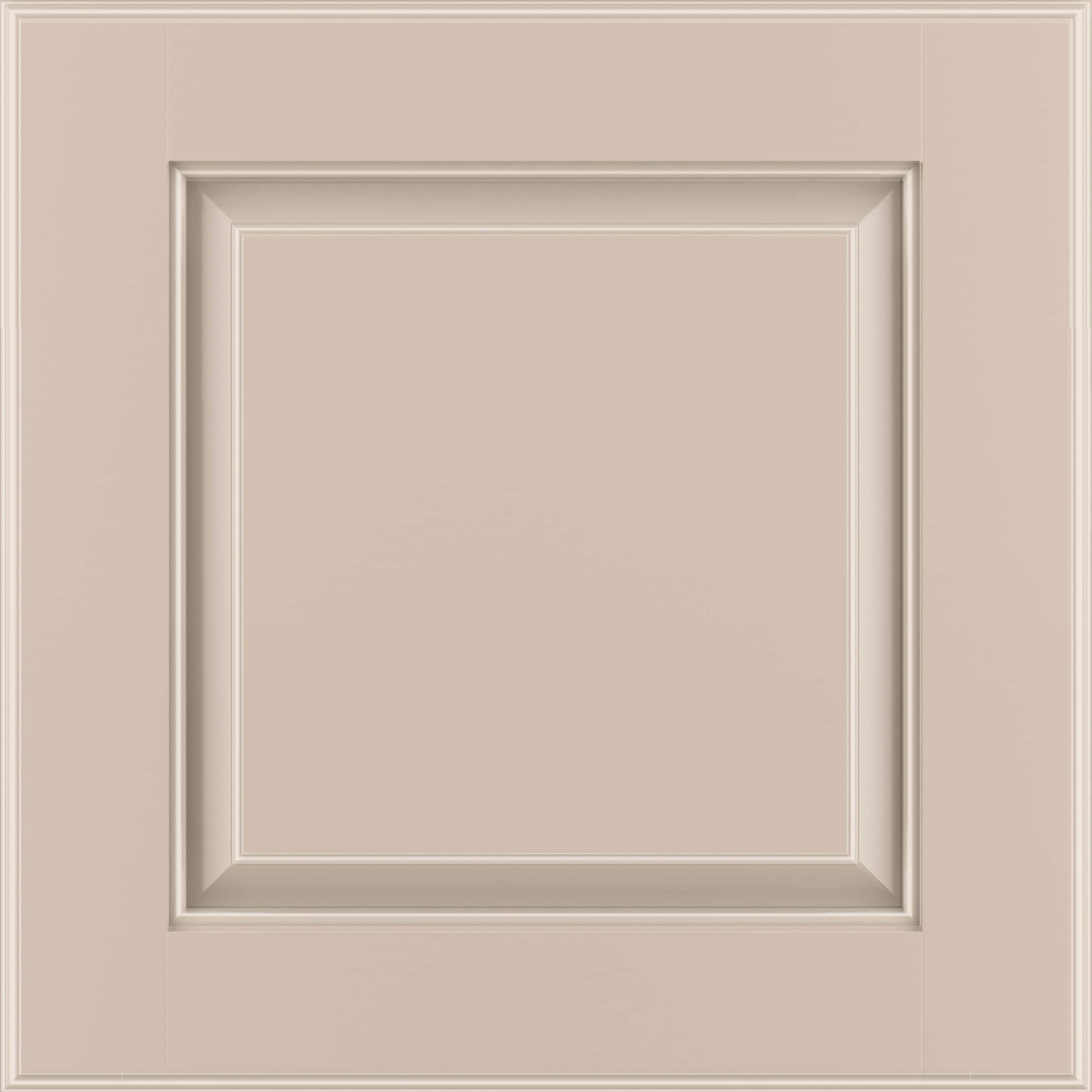 Shenandoah Riverton 14.562-in W x 14.5-in H Oat Painted Maple Kitchen Cabinet Door sample #98905