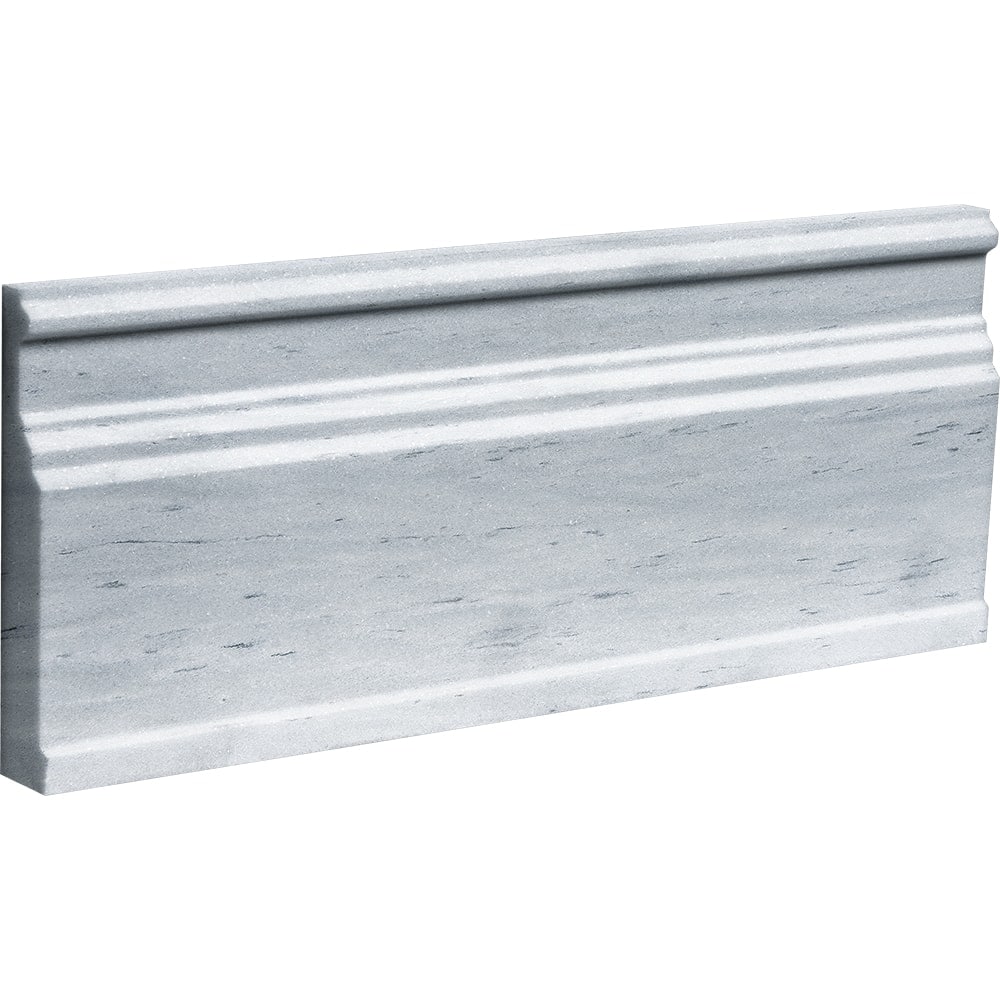 Marble Systems 100413 NEPTUNE WHITE MARBLE COLLECTION Neptune White 5-in x 12-in Honed Natural Stone Marble Scale Floor and Wall Tile (1.3-sq. ft/ Carton)