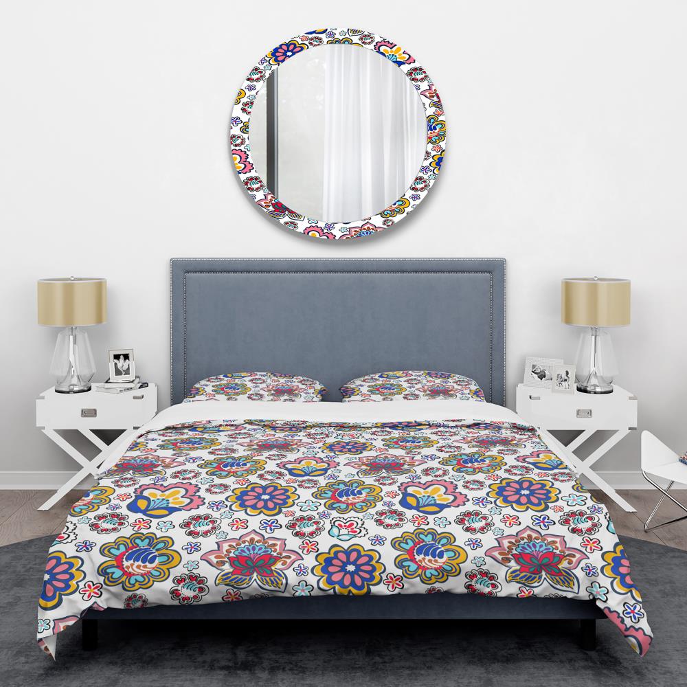 Designart BED24581-Q 3 -Piece Multi-Color Queen Duvet cover Set