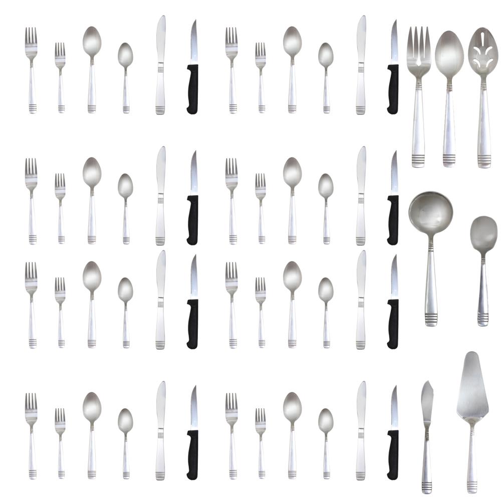 Gibson Palmore Plus 24-Piece Flatware Set