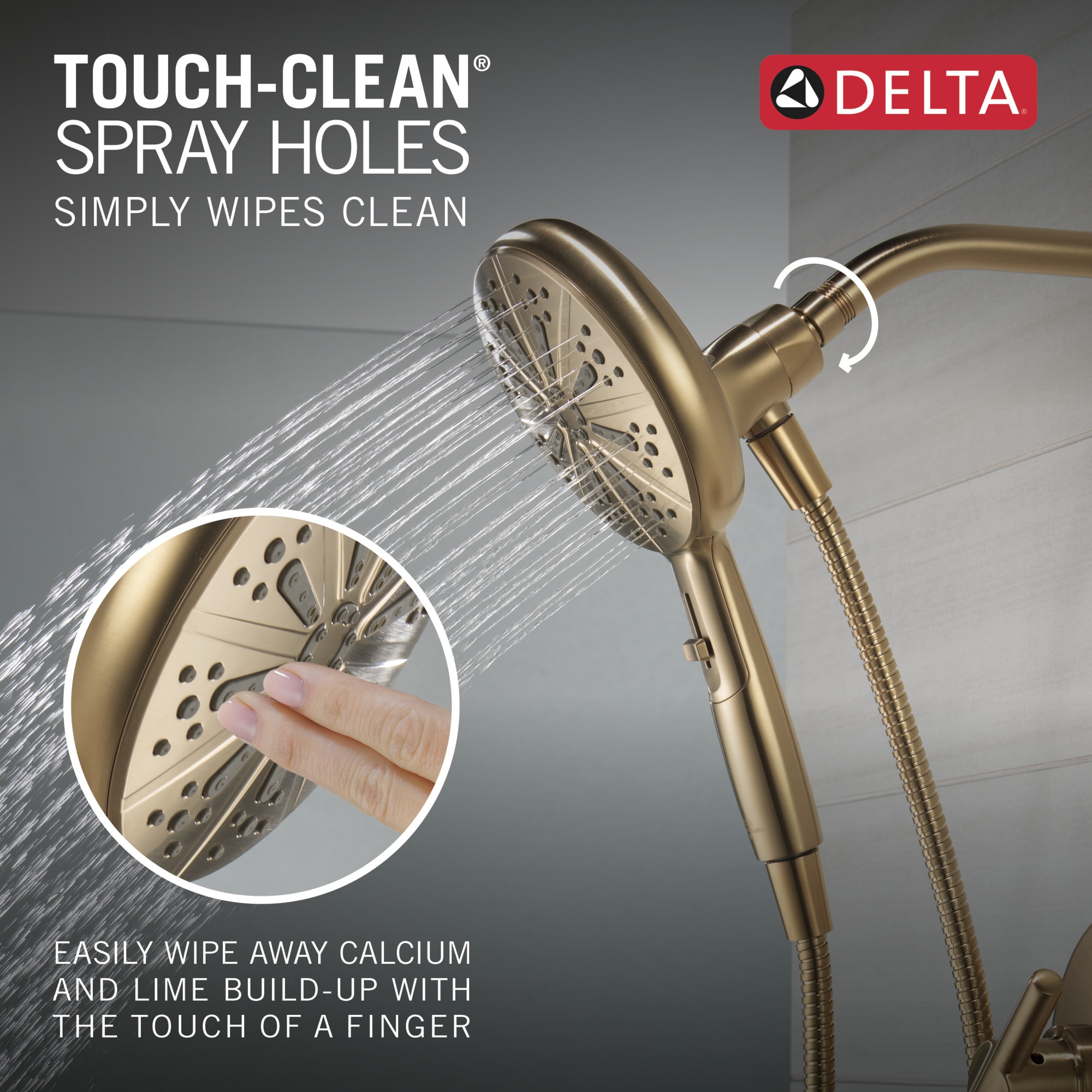 Delta Faucet Nicoli 14 Series Single-Handle Gold Shower Faucet