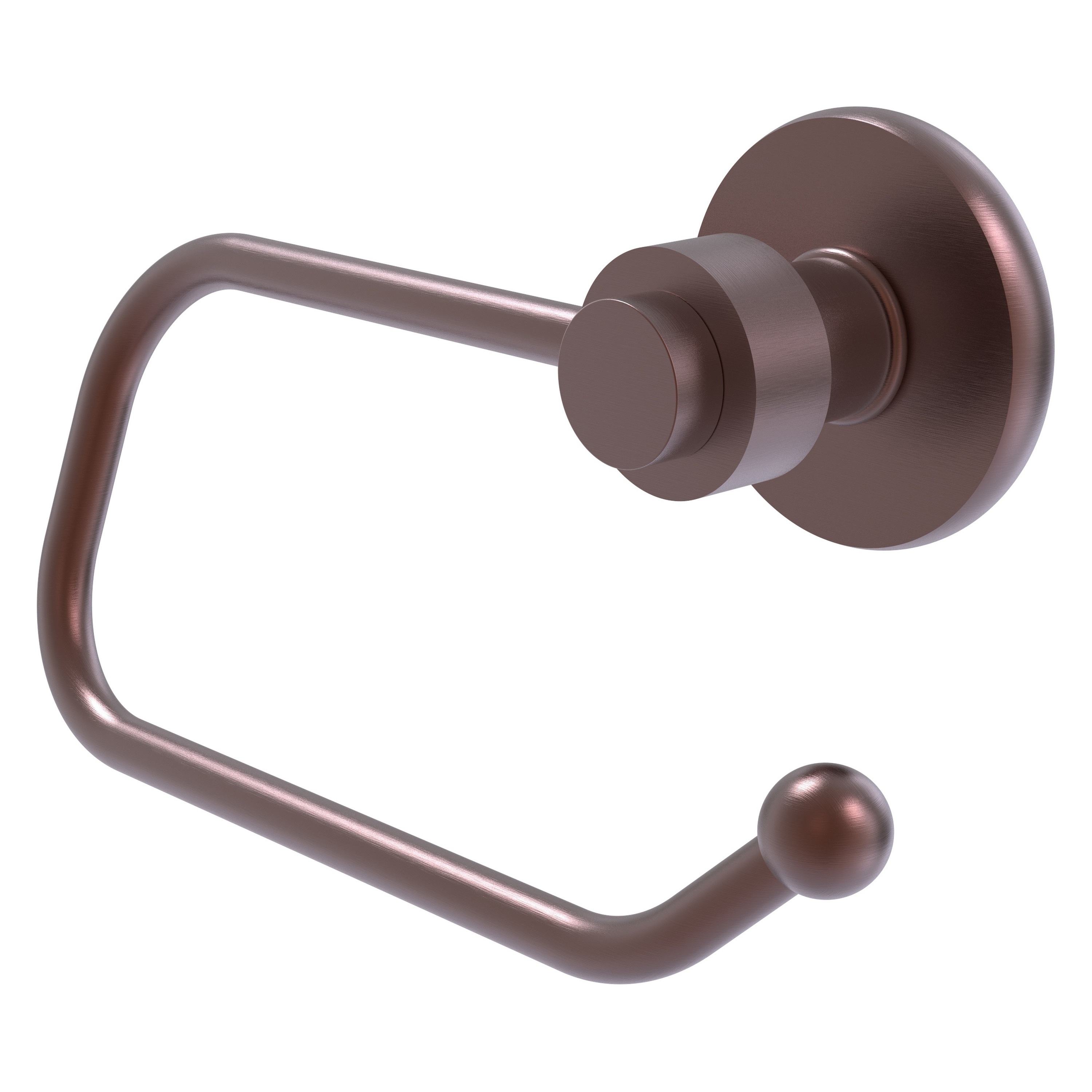 Allied Brass 924E-CA Mercury Antique Copper Wall mount Single post Toilet Paper Holder 1 -Rolls