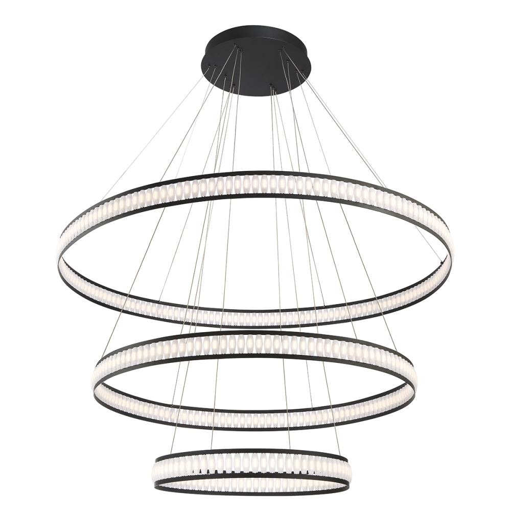 Eurofase Forster 376-Light Black Modern/Contemporary LED Chandelier in ...