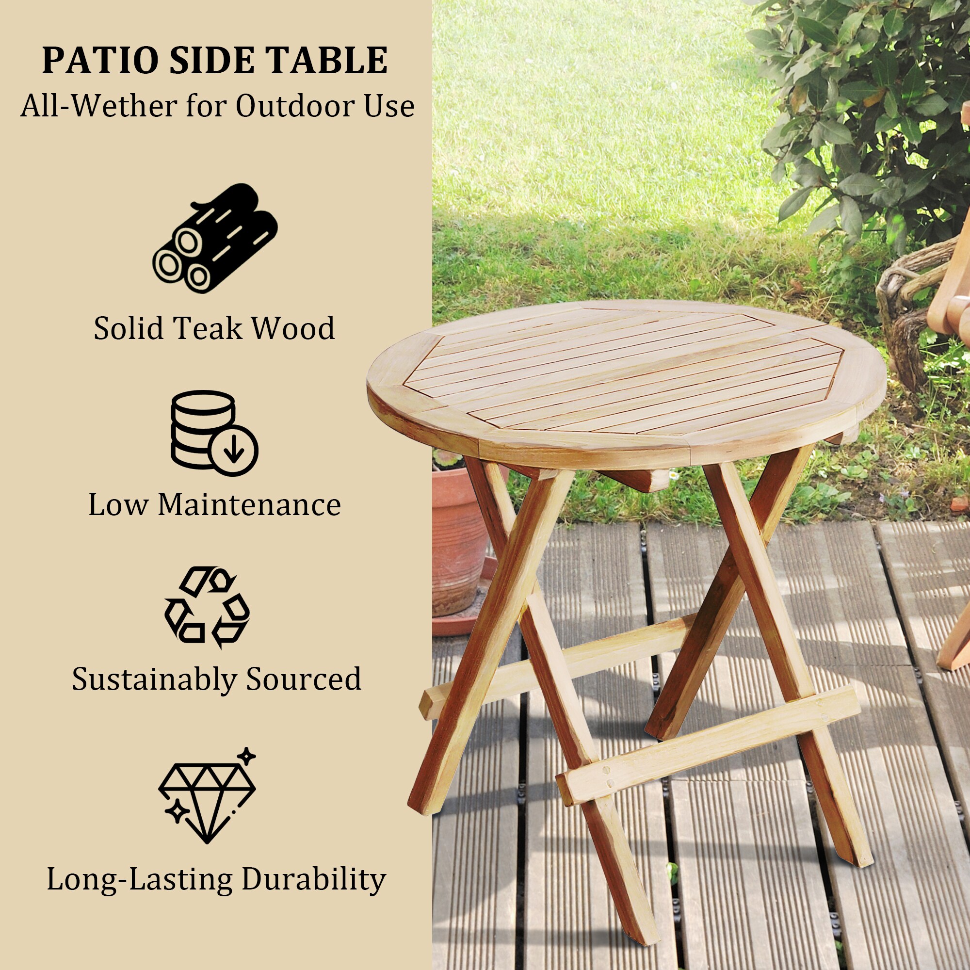Yardgrace BSHTE0002011 Patio-Tables - View #3