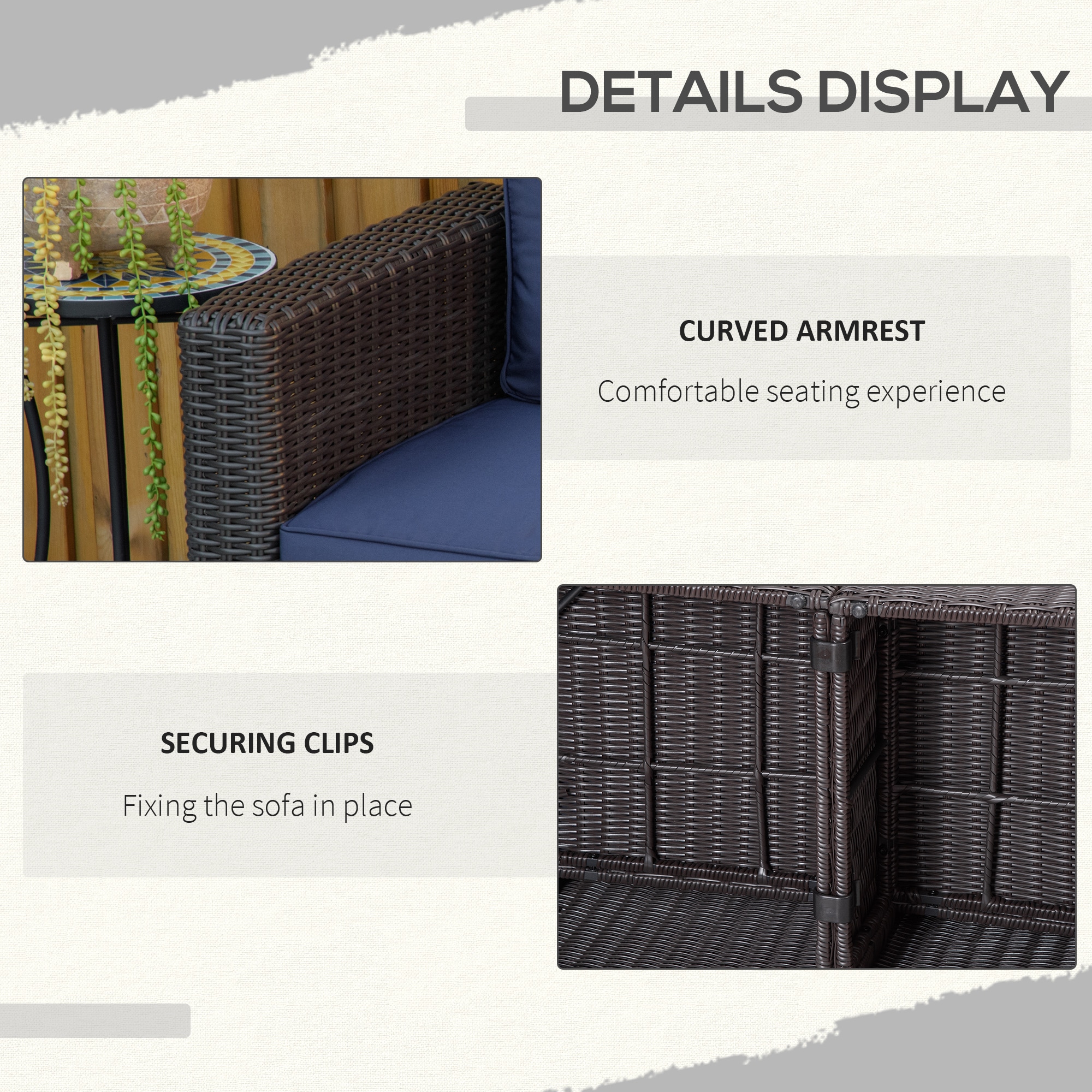 Outsunny 860-204DB Patio-Sofas-Daybeds - View #6