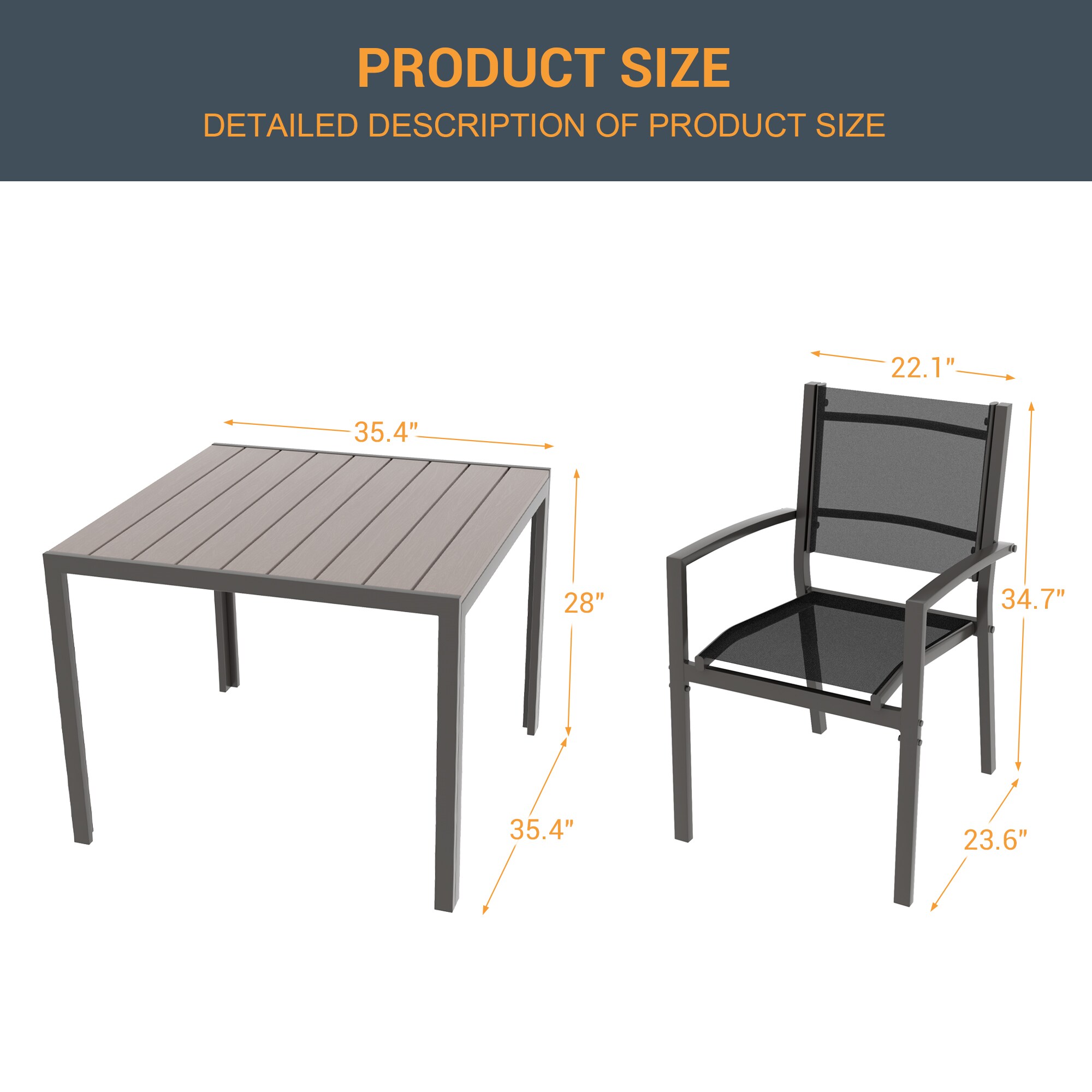 ACEGOSES LW-267-GY Patio-Conversation-Sets - View #2