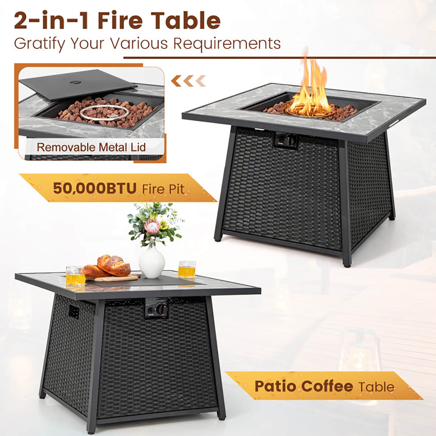 GZMR GZ-NH-62836 Outdoor-Gas-Firepits - View #4