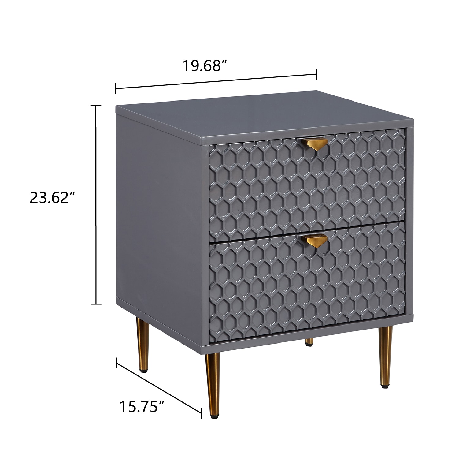 CASAINC WF-BEC-1472A-GY nightstands - View #6