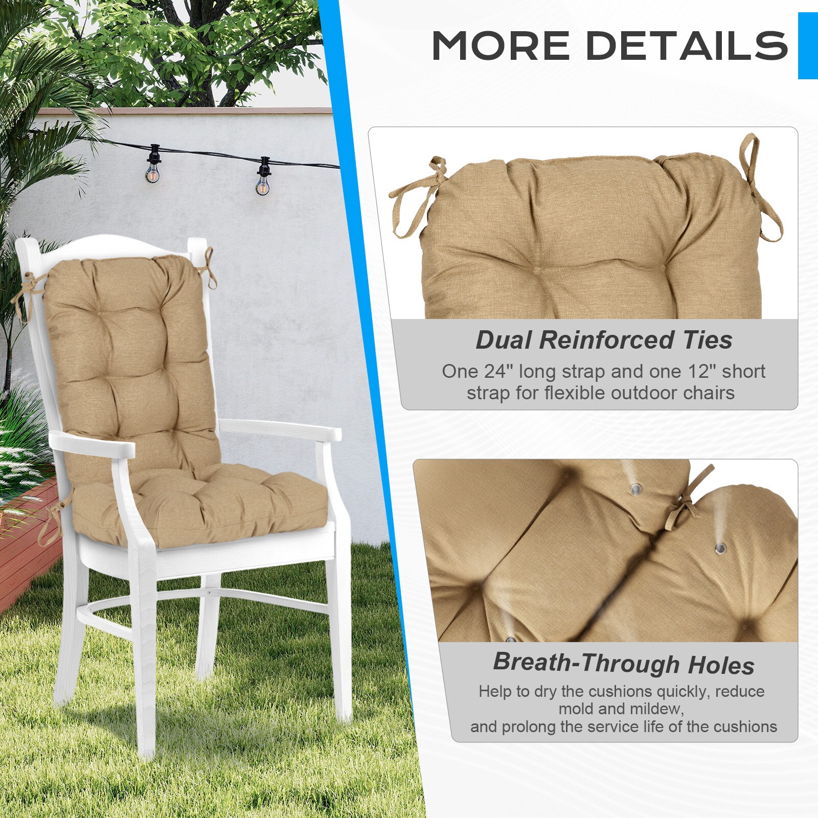 Aoodor A376-PBNBN Patio-Furniture-Cushions - View #11