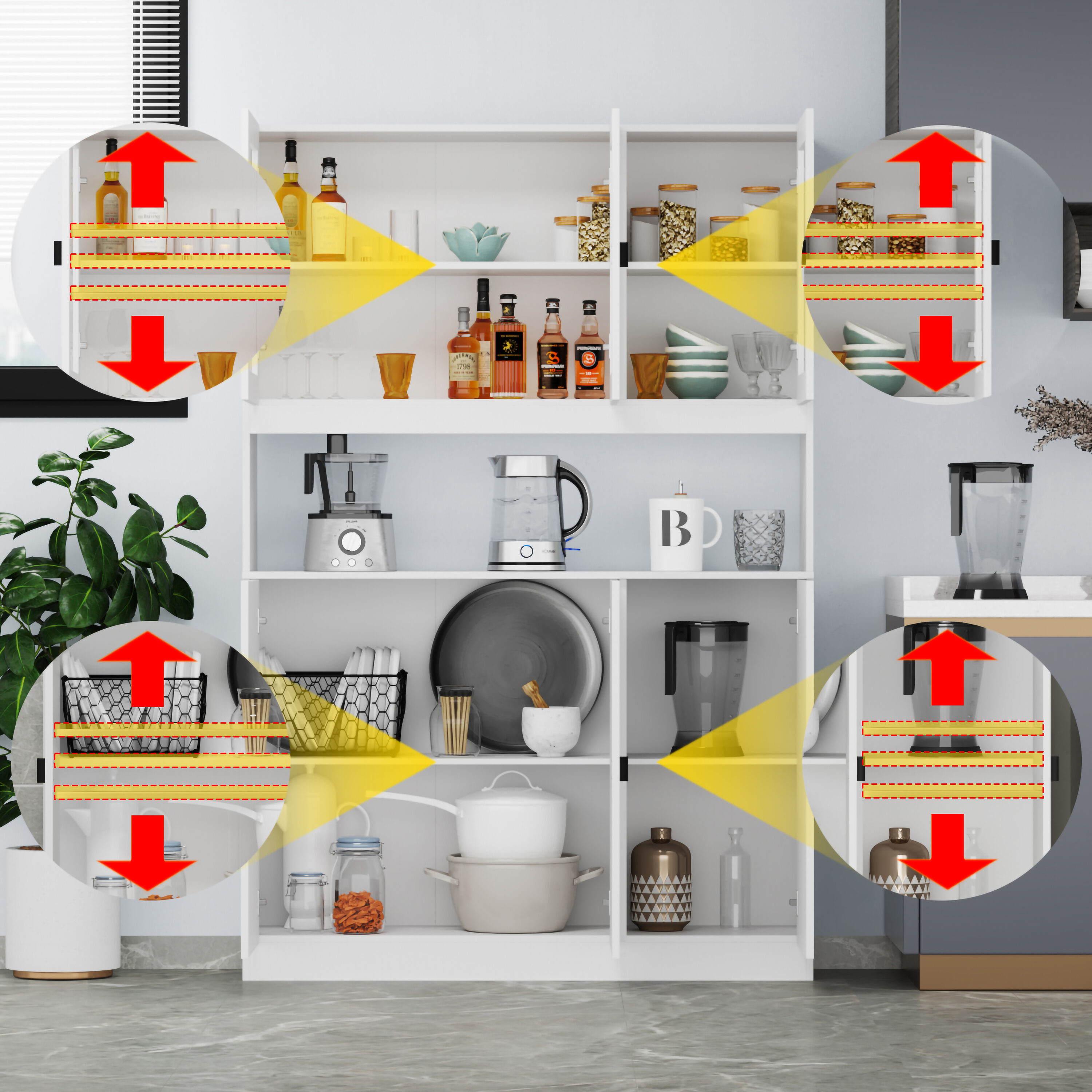 FUFU&GAGA LJY-KF210162-01 Dining-Kitchen-Storarge - View #5