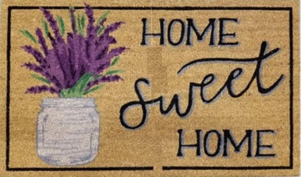 Style Selections JJ-WG-LAVEND 2-ft x 3-ft Multi Coir Rectangular Indoor Door Mat