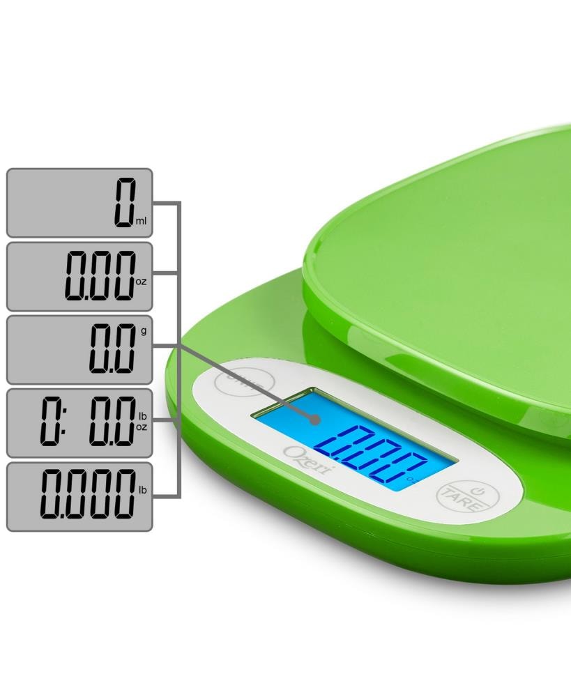 Ozeri Zk011 Precision Pro Stainless-Steel Digital Kitchen Scale with Oversized Weighing Platform