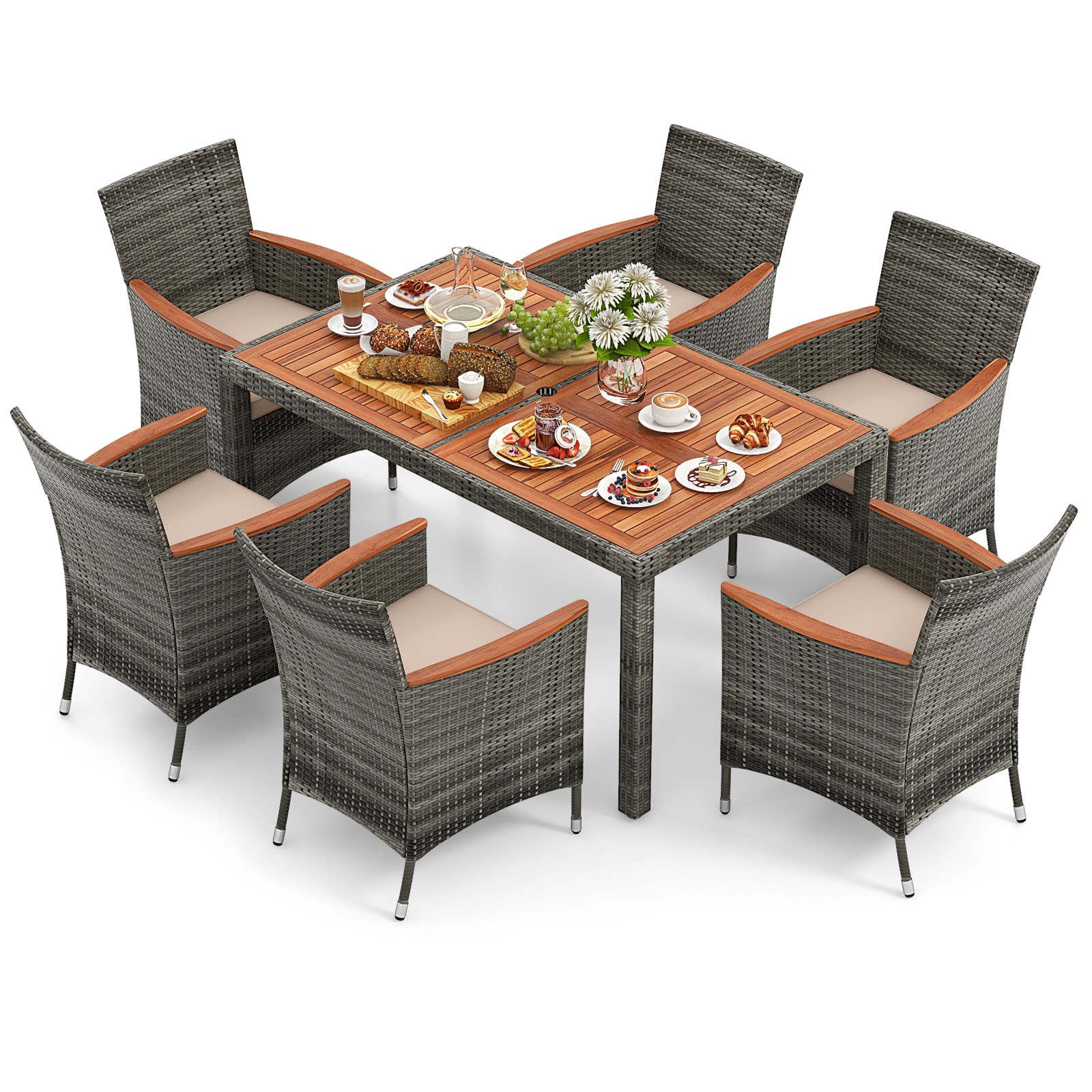 Forclover HBV-65219B Patio-Dining-Sets - View #9