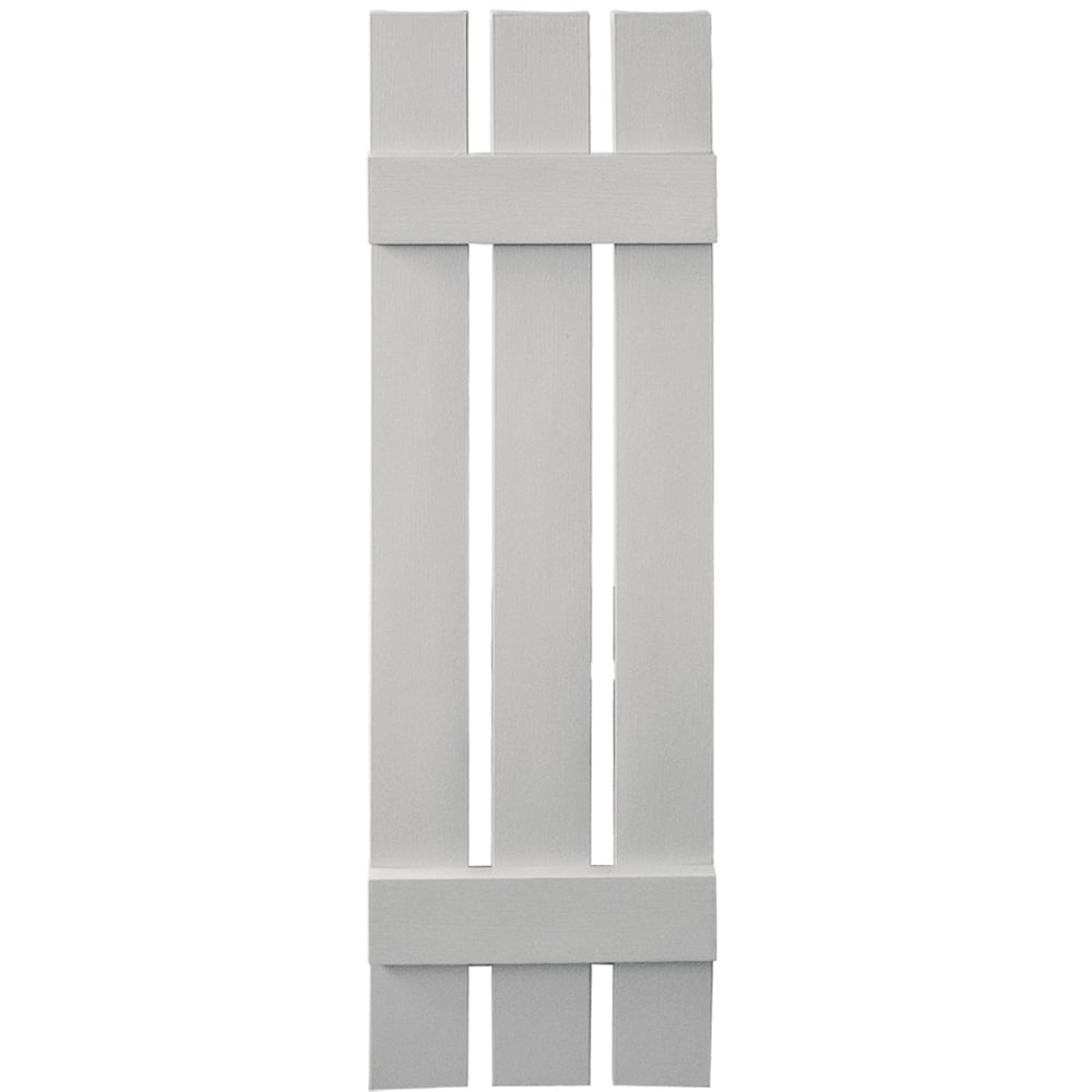 Vantage V5371243030 12.063-in W x 43.125-in H Paintable Paintable Board and batten Spaced Exterior Shutters ( 1.0 -Pack )