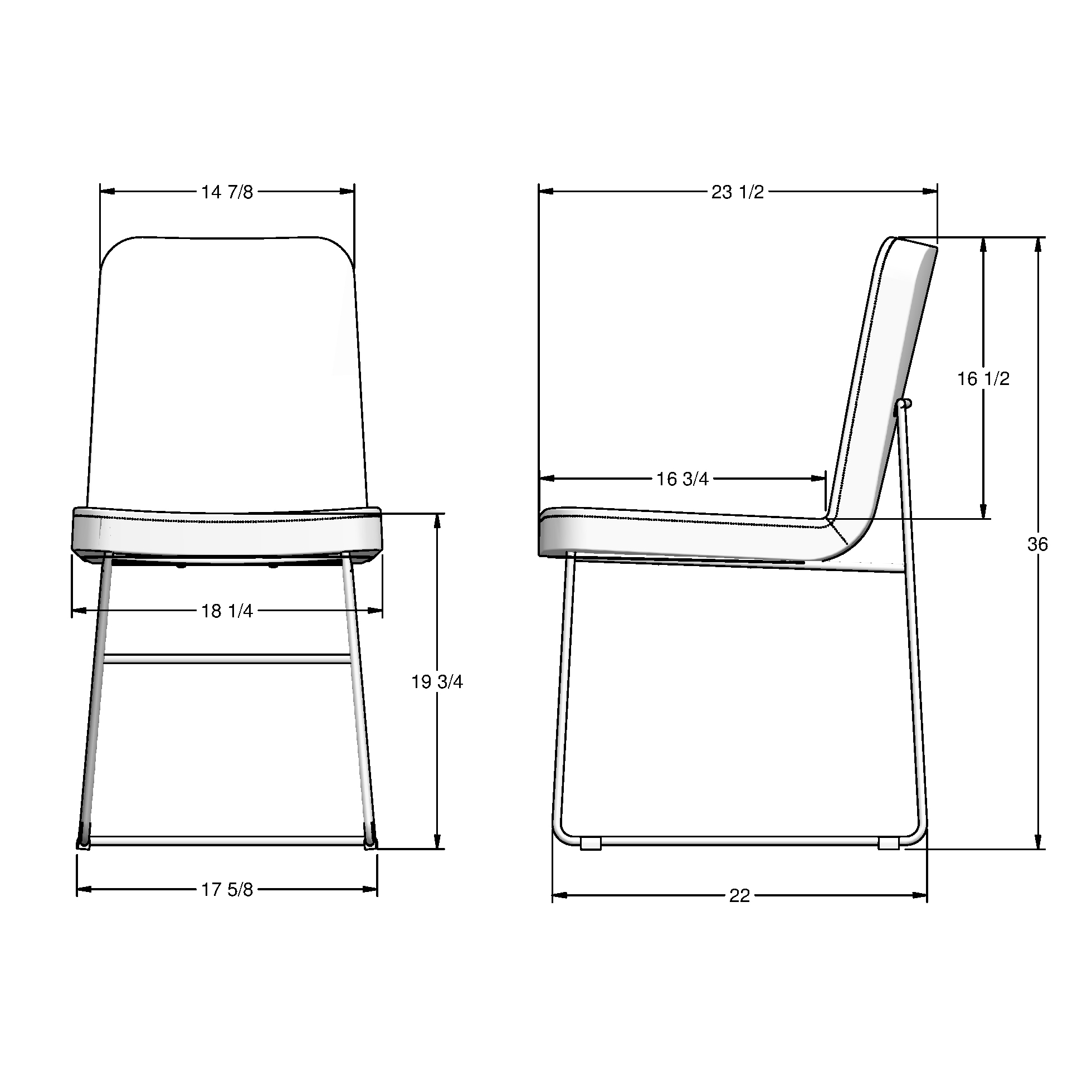 Amisco 34502-WE/1B25CPF4 Dining-Chairs - View #7