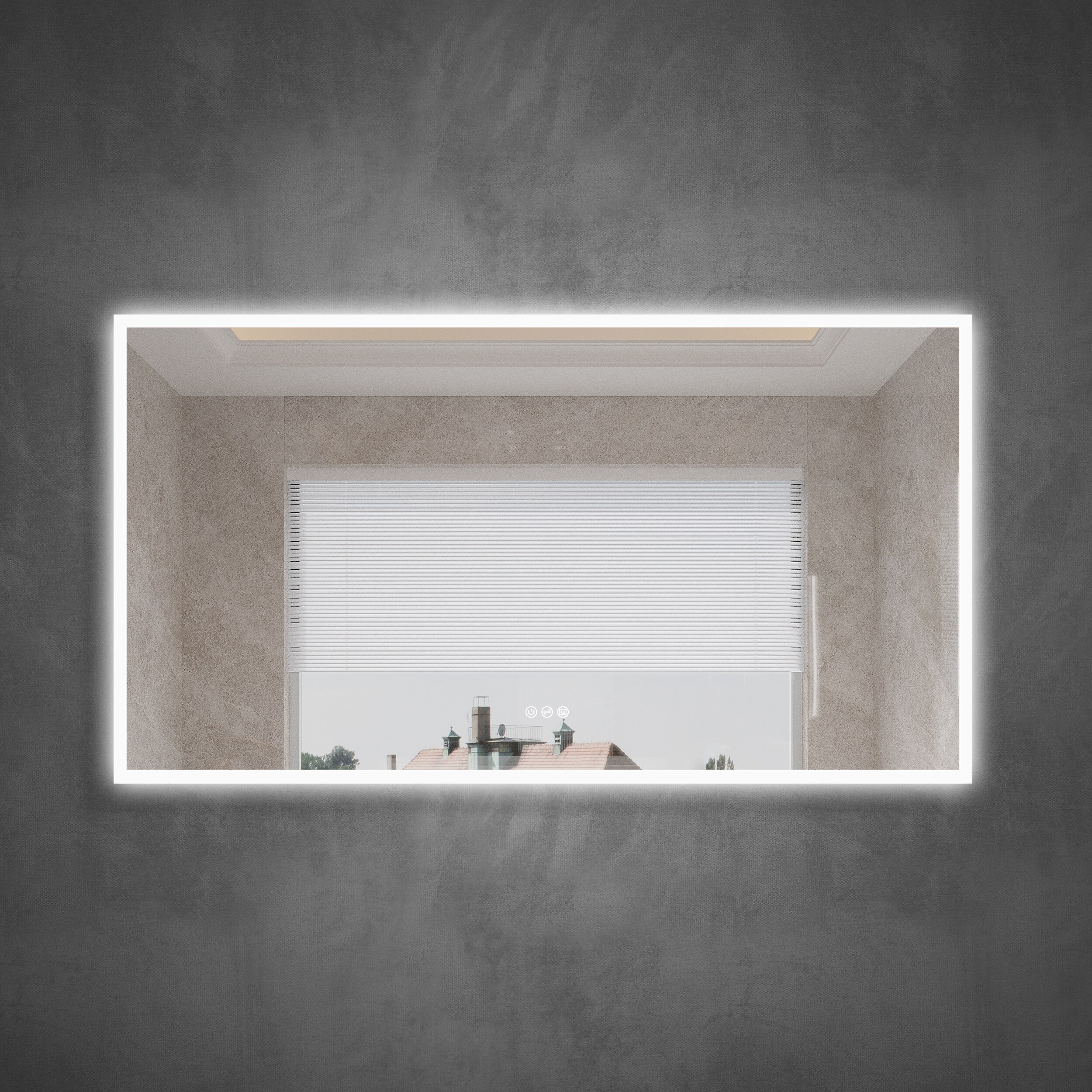Forclover JSEXJXBM2836-3X Framed-Bath-Mirrors - View #4