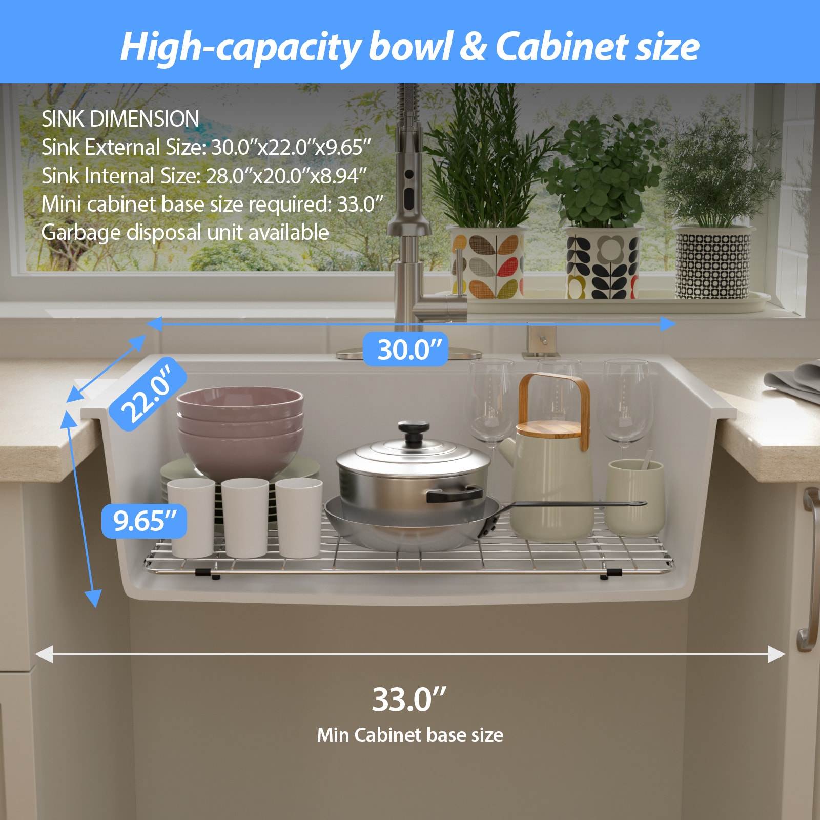 Lordear LD-SYSWHTS30 Kitchen-Sinks - View #8