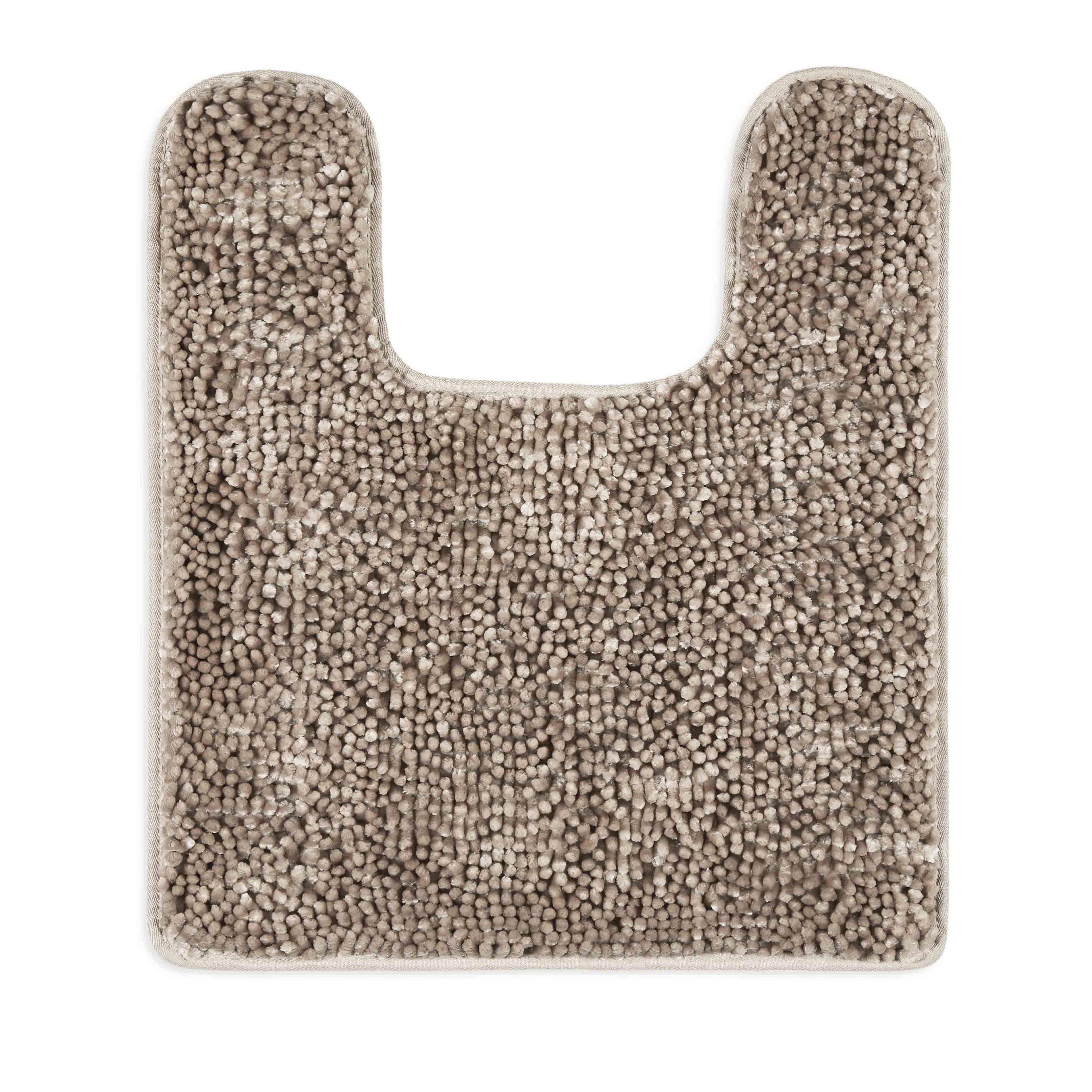 Home Dynamix 20 In X 22 In Taupe Polyester Bath Mat At Lowes Com   48765217 