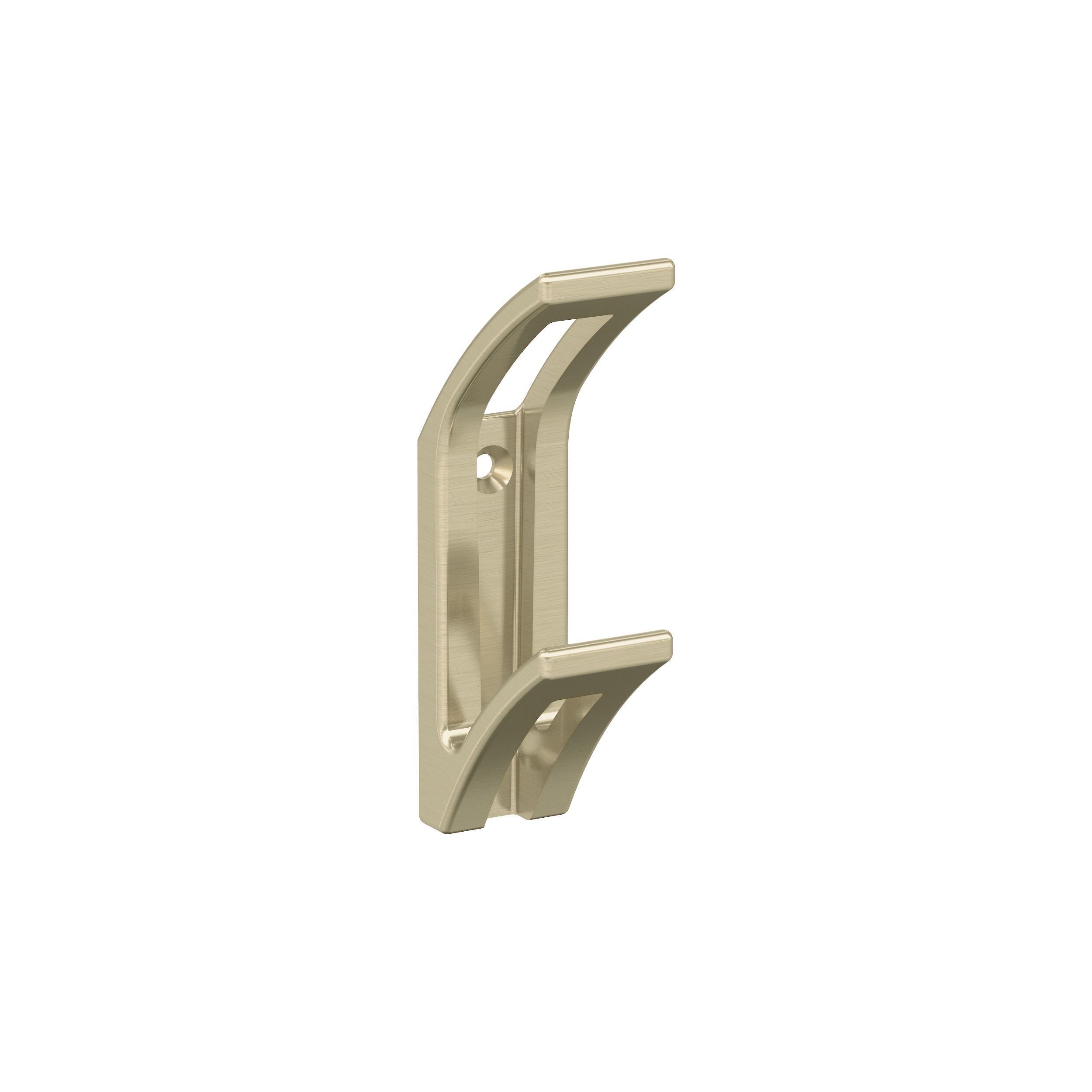 Amerock H37010BBZ 2 -Hook 4.0625-Inches H Golden Champagne Decorative Wall Hook ( 25-lbs. Capacity)