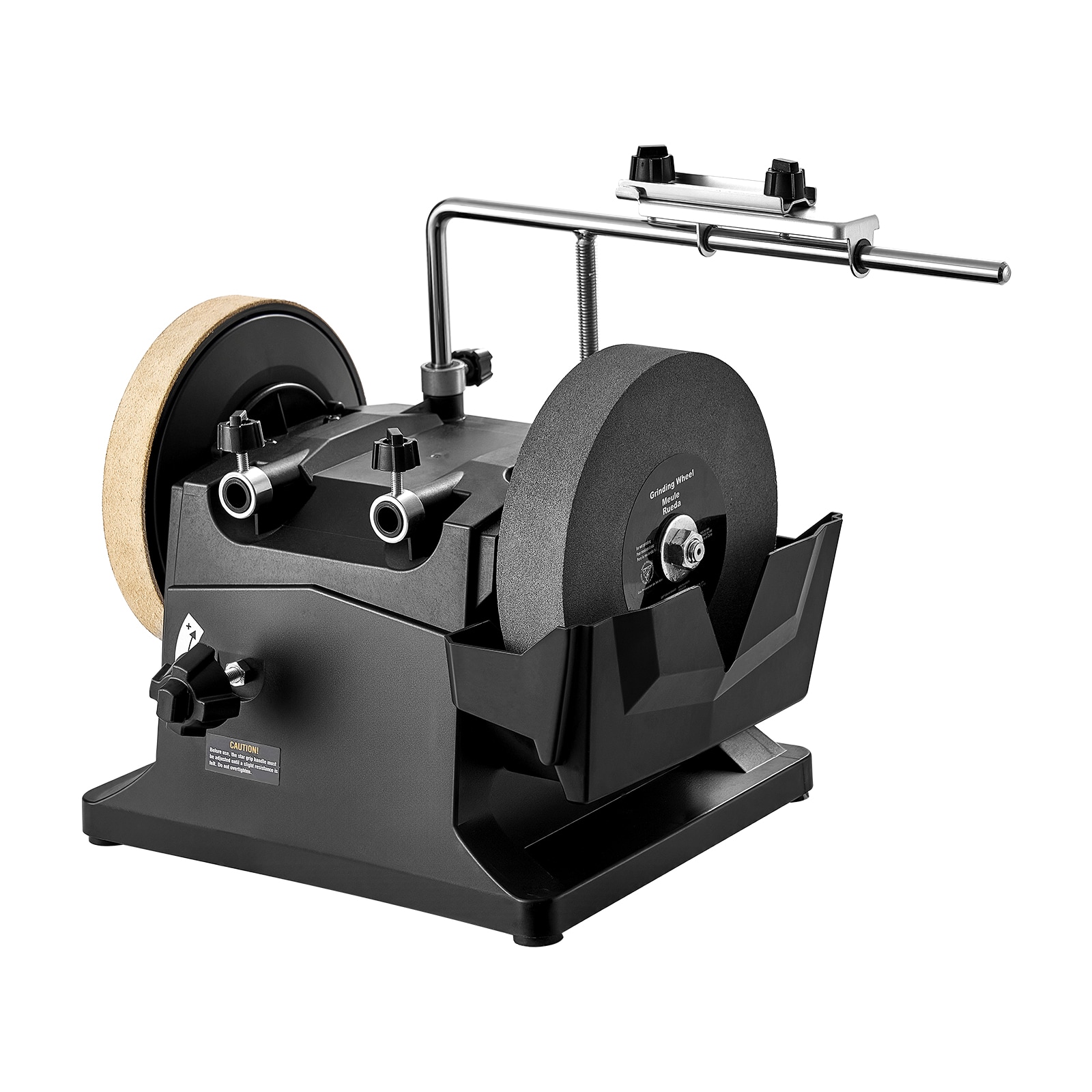 GIVIMO 8-in Wet Sharpening System Water-Cooled Knife Grinder Machine 155-RPM with Vertical Horizontal Dual-Direction Wet Stone Bench Grinder for Knives Chisels Axes