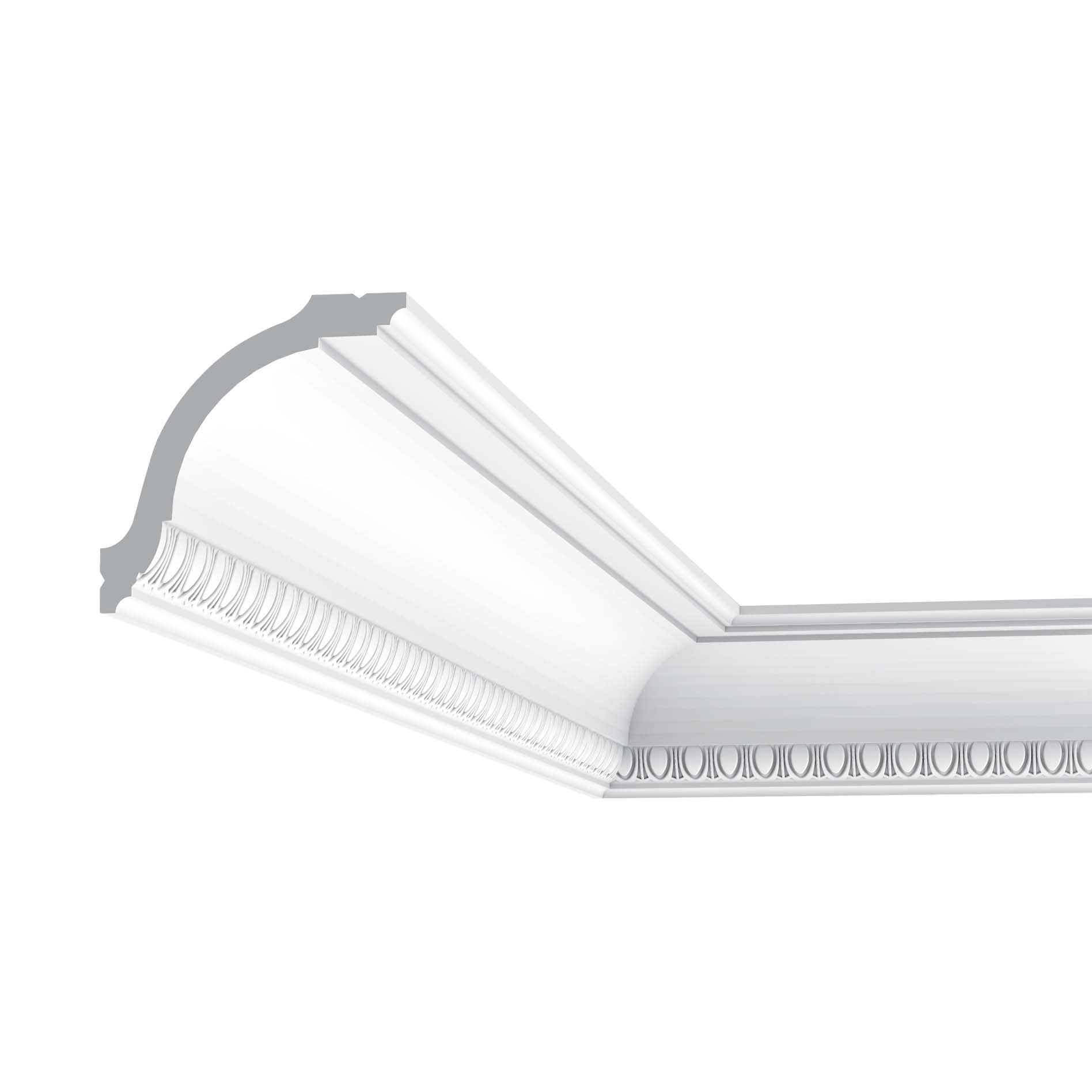 Orac Decor CX128-11PACK Orac Crown Moulding 78-in Primed Polystyrene Crown Moulding 11 -Pack